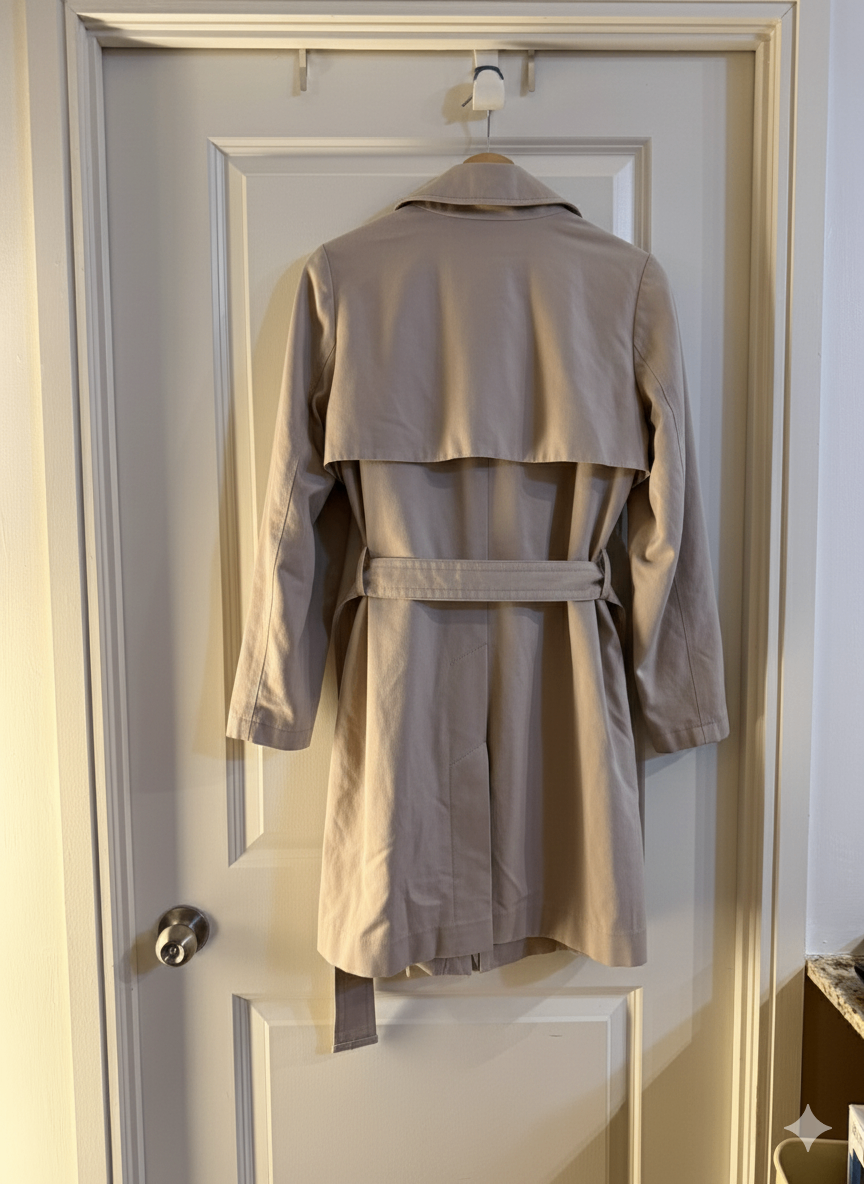 Club Monaco Beige Trench Coat - Size L - photo 2