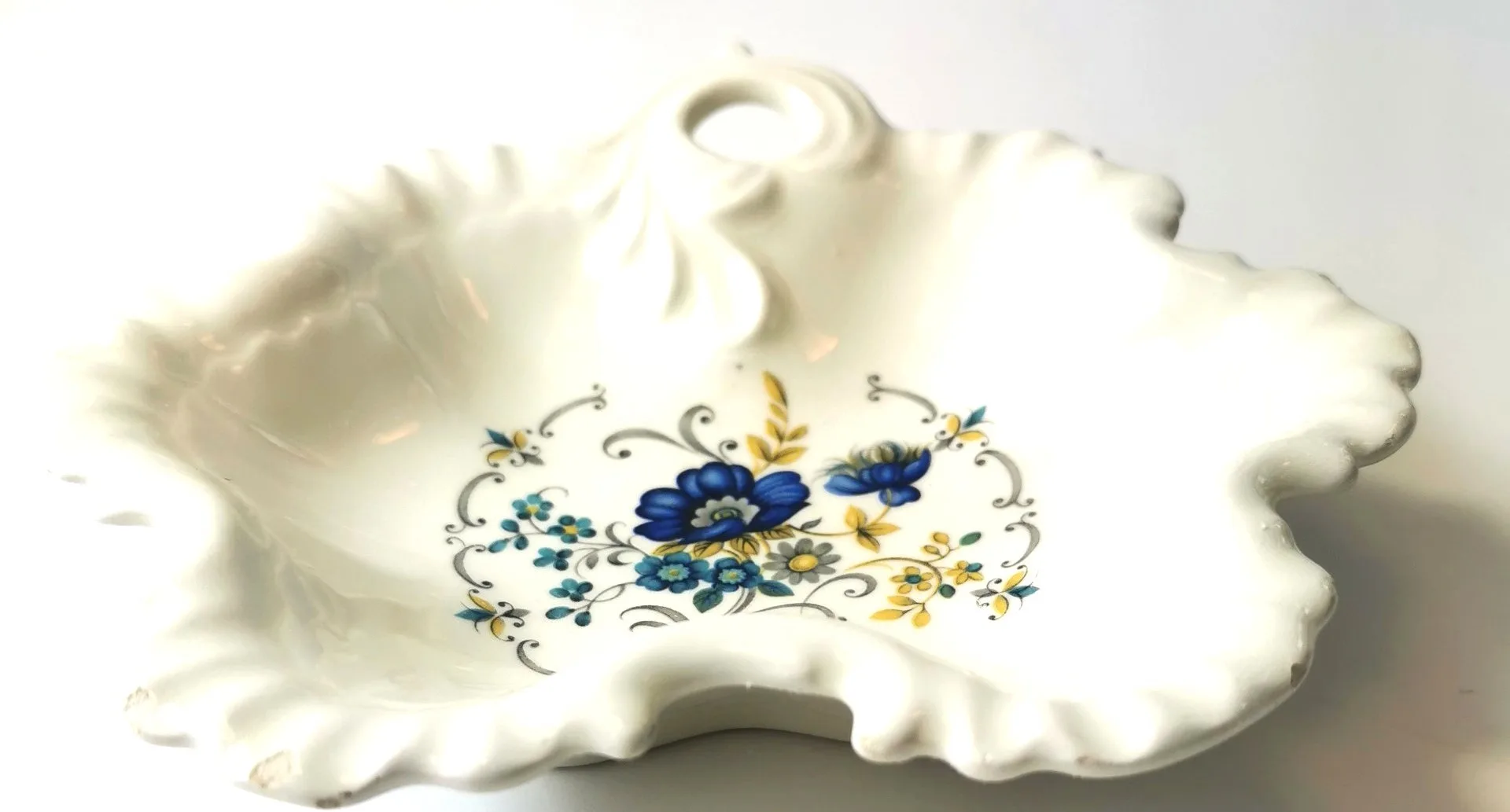 Candy Dish Limoge France Botanical Vintage Porcelain image indicator(2)