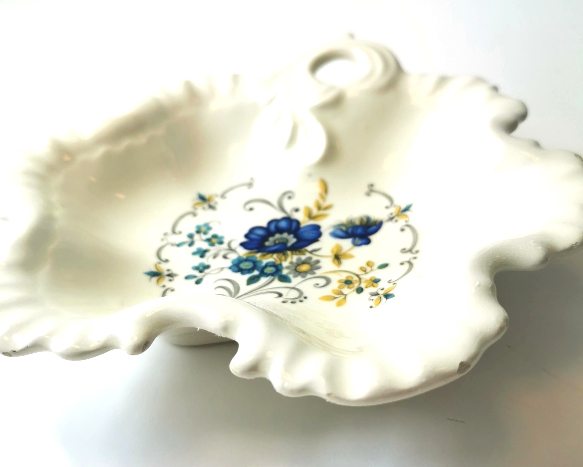 Candy Dish Limoge France Botanical Vintage Porcelain - photo 3