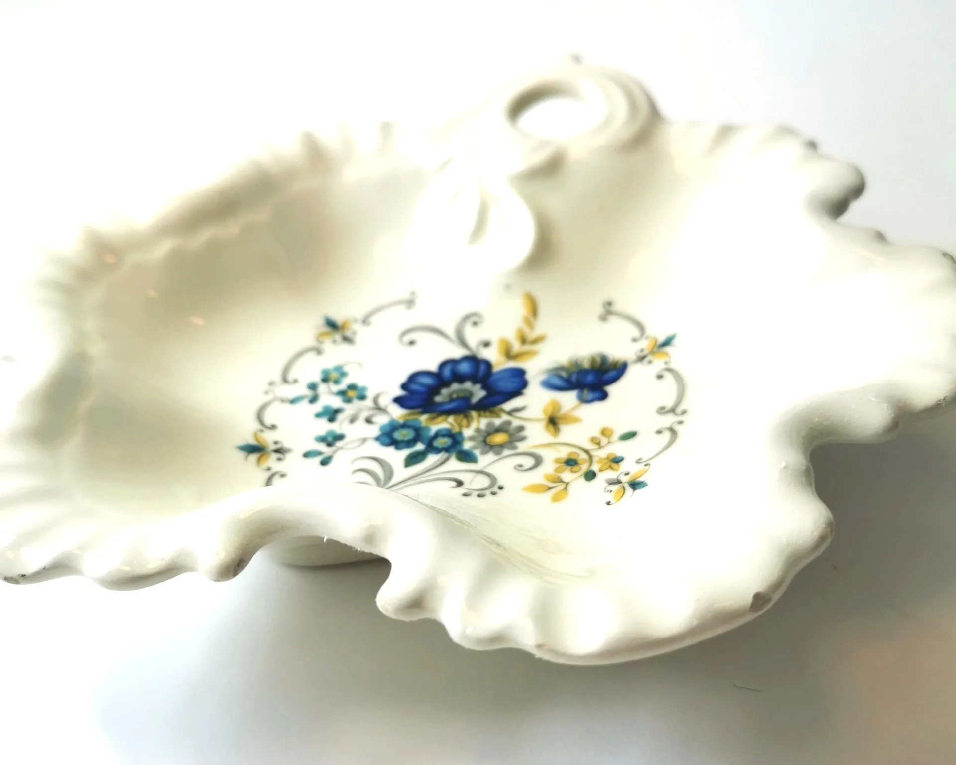 Candy Dish Limoge France Botanical Vintage Porcelain image indicator(3)
