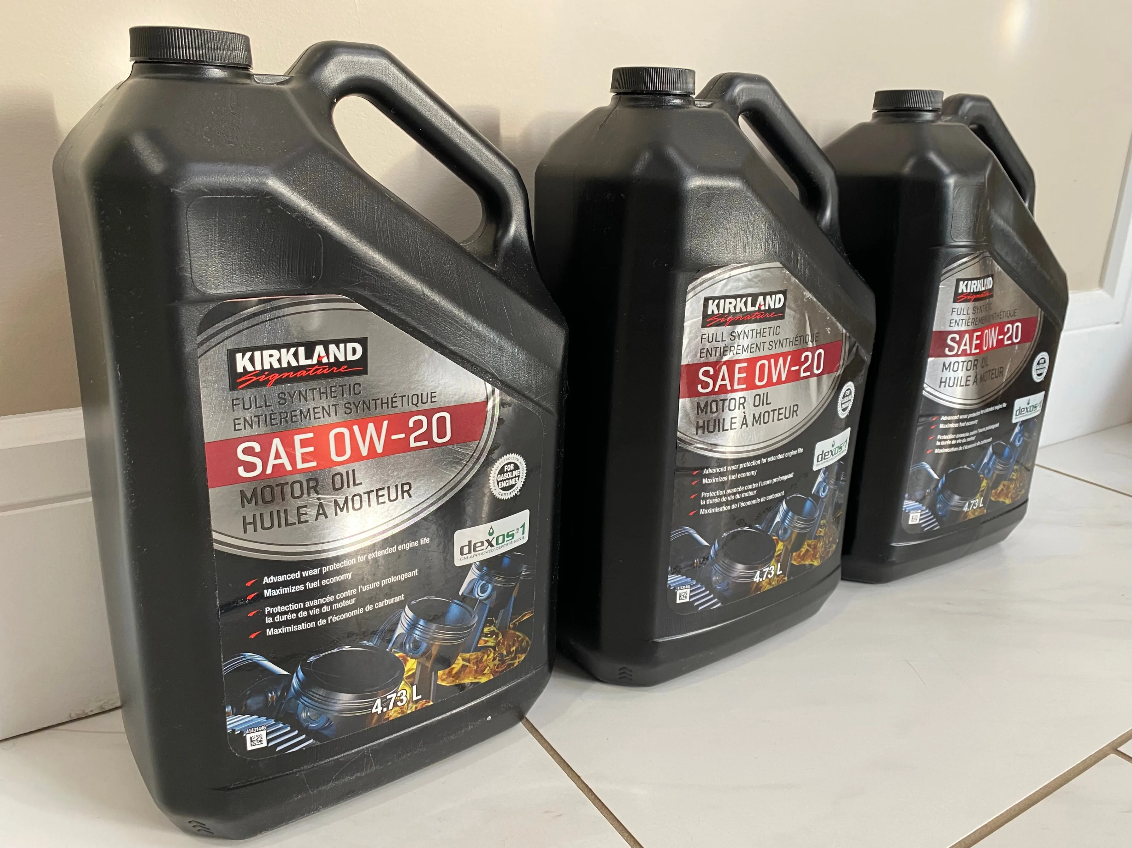 0W-20 Full Synthetic Oil – Brand New – $30 each – $90 for all 3