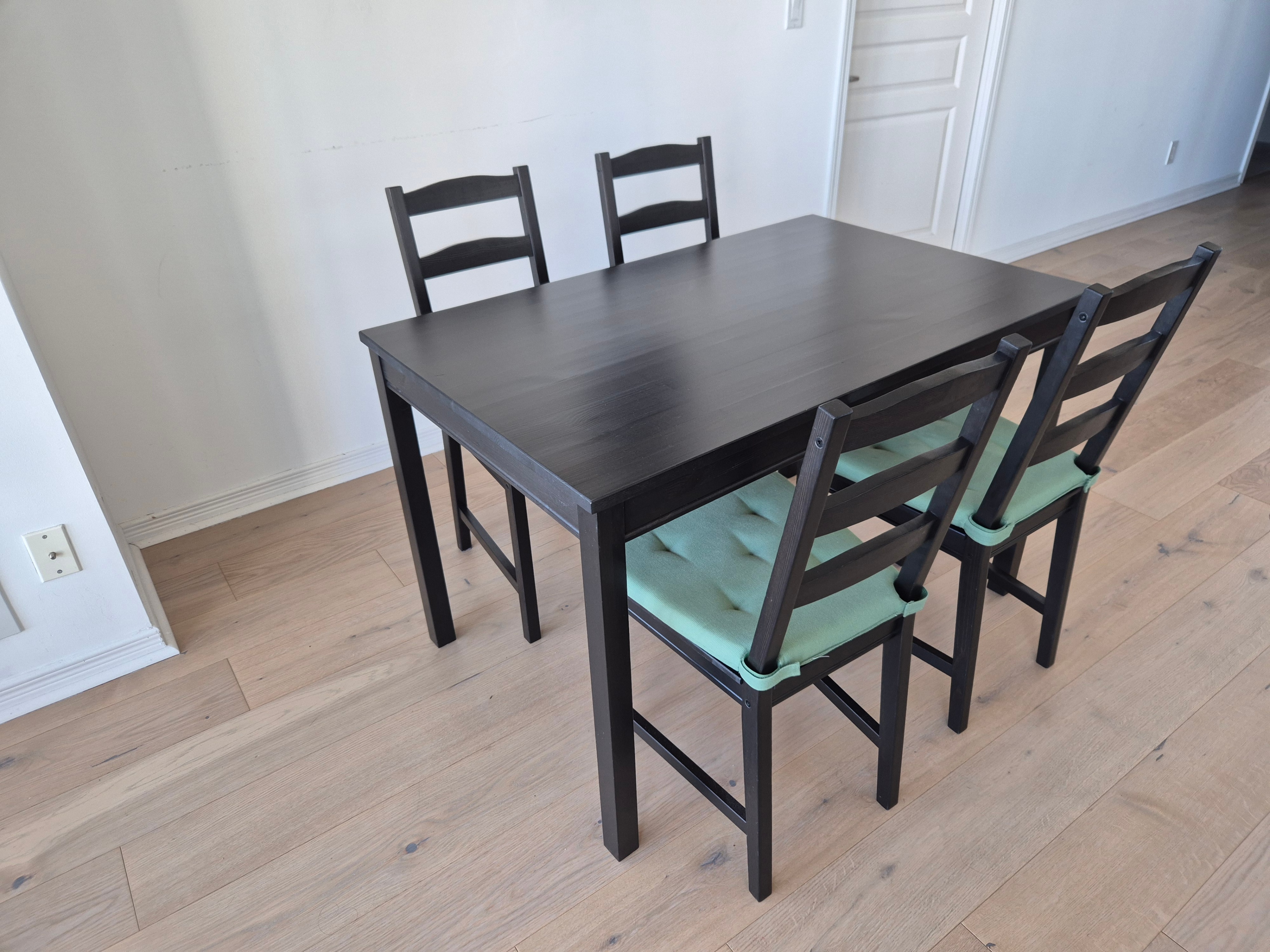 IKEA JOKKMOKK table + 4 chairs black-brown - photo 4