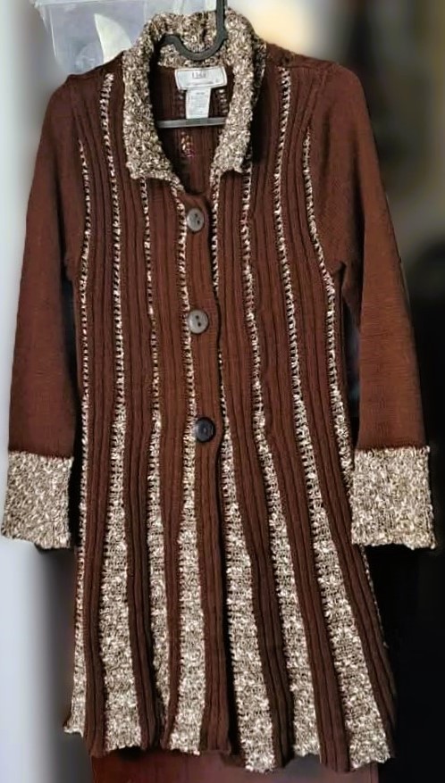 Long Cable-Knit Cardigan Sweater #Cleanout - photo 2