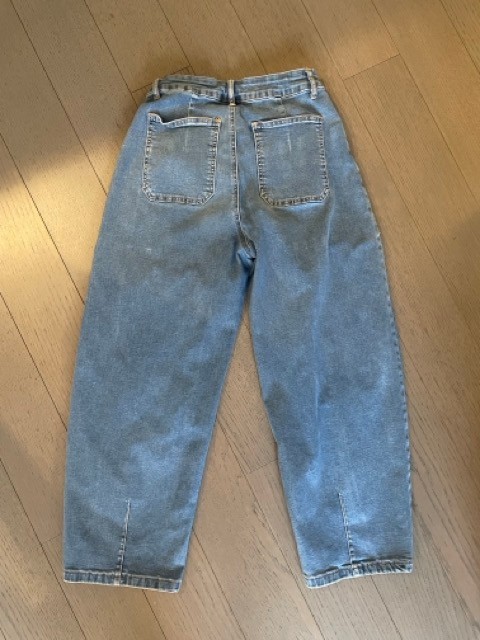 Barrel Jeans High Waisted Wide Leg Boyfriend Denim Jeans - photo 3