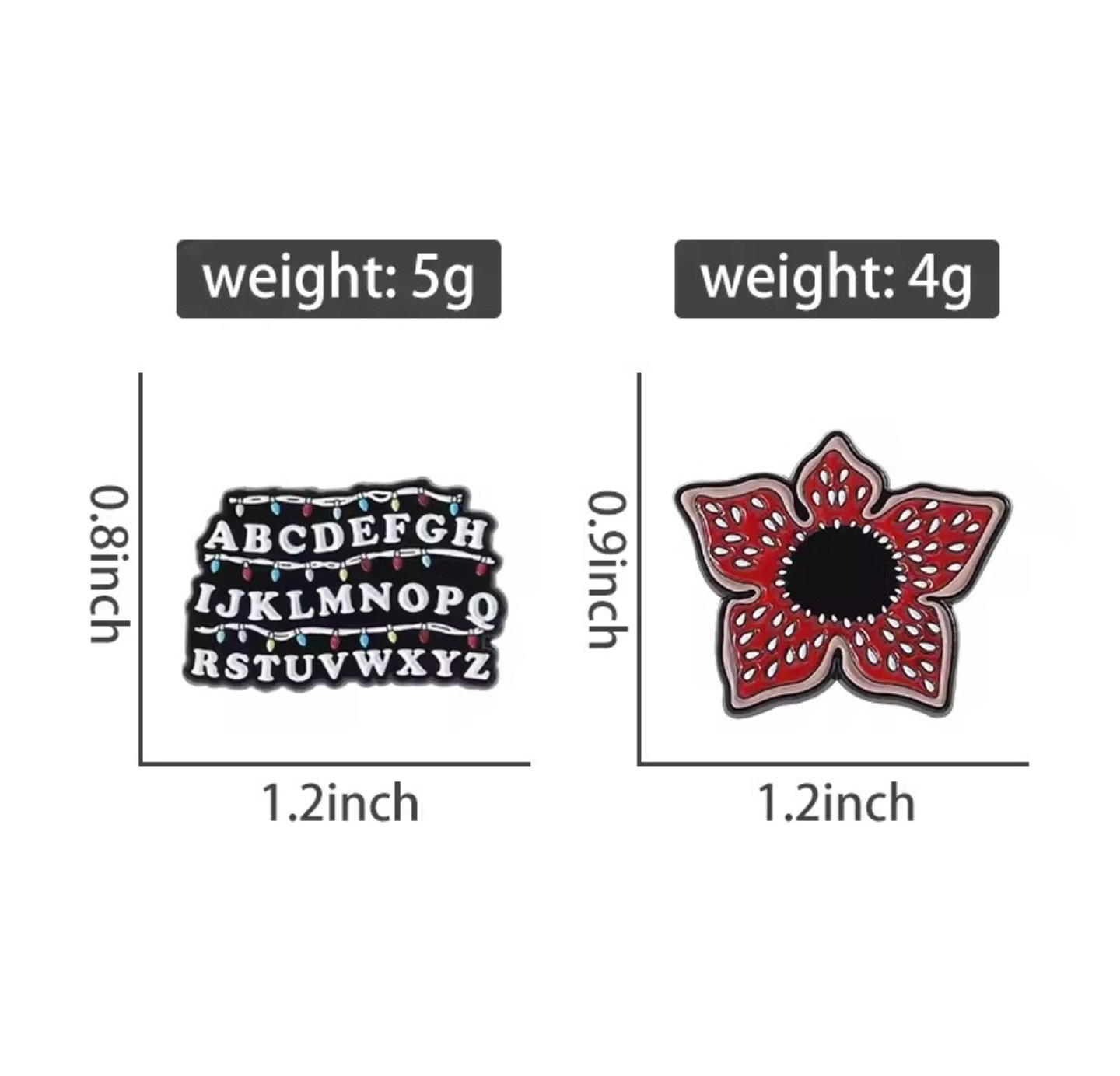 Stranger Things Set of 2 Brooch Enamel Pins - photo 2