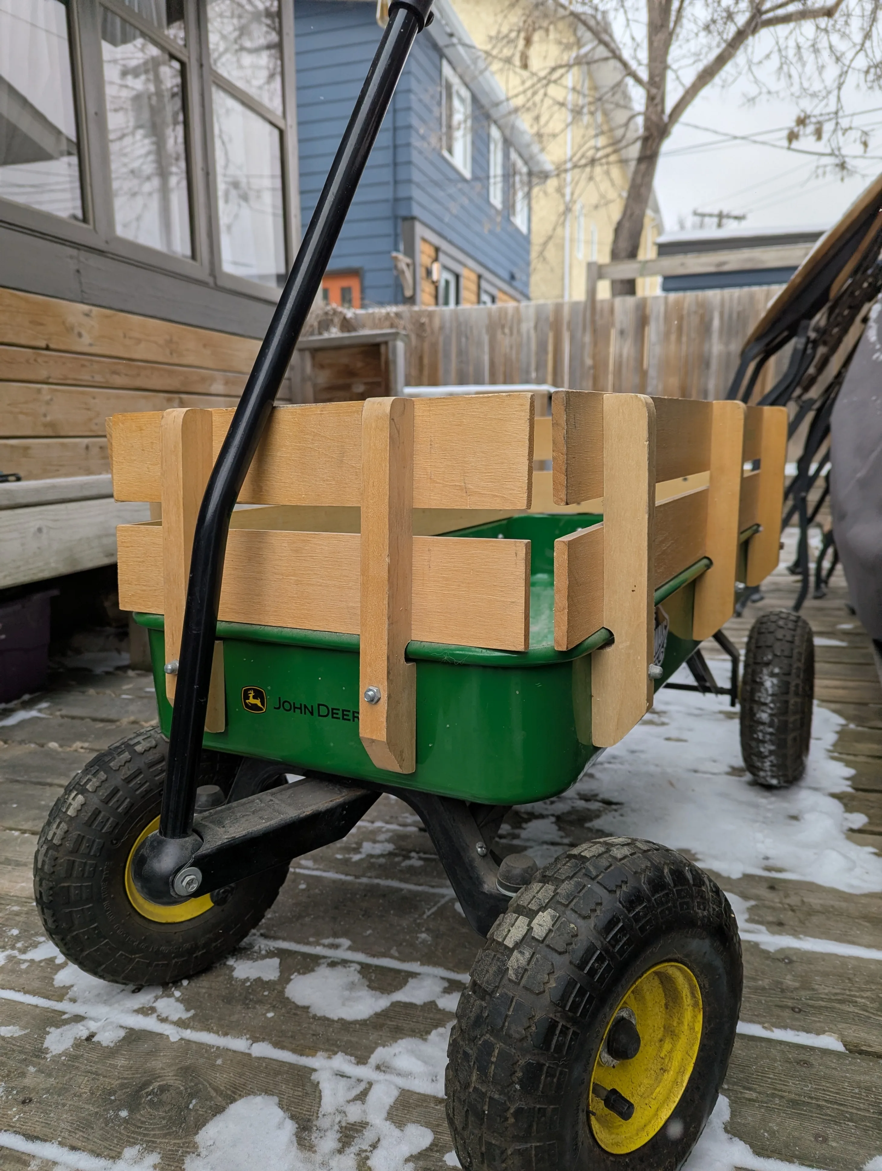 36" John Deere stake wagon for kids, groceries, or yard cleanup! image indicator(2)