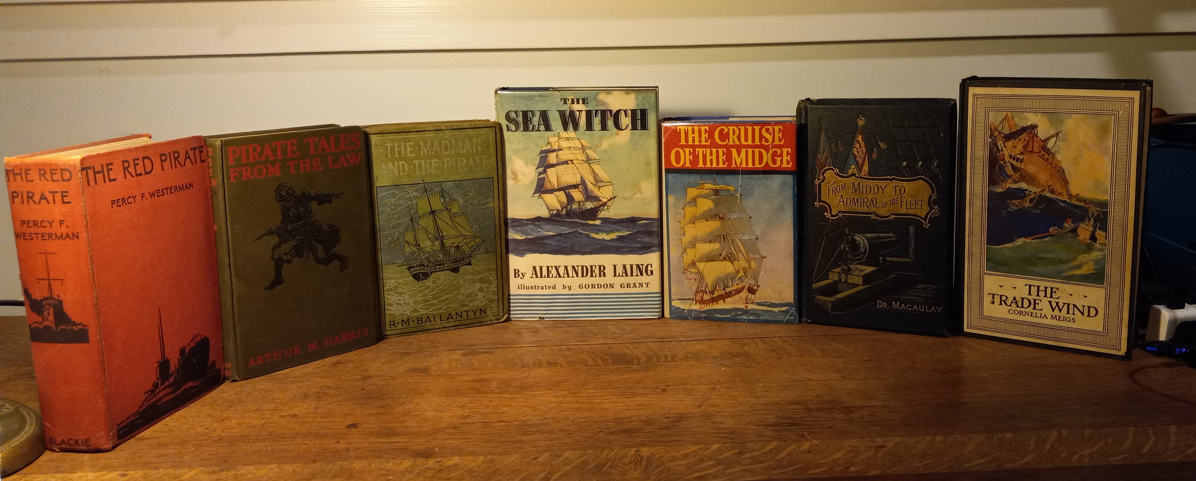 Old Nautical Books - (7) books in 1 listing