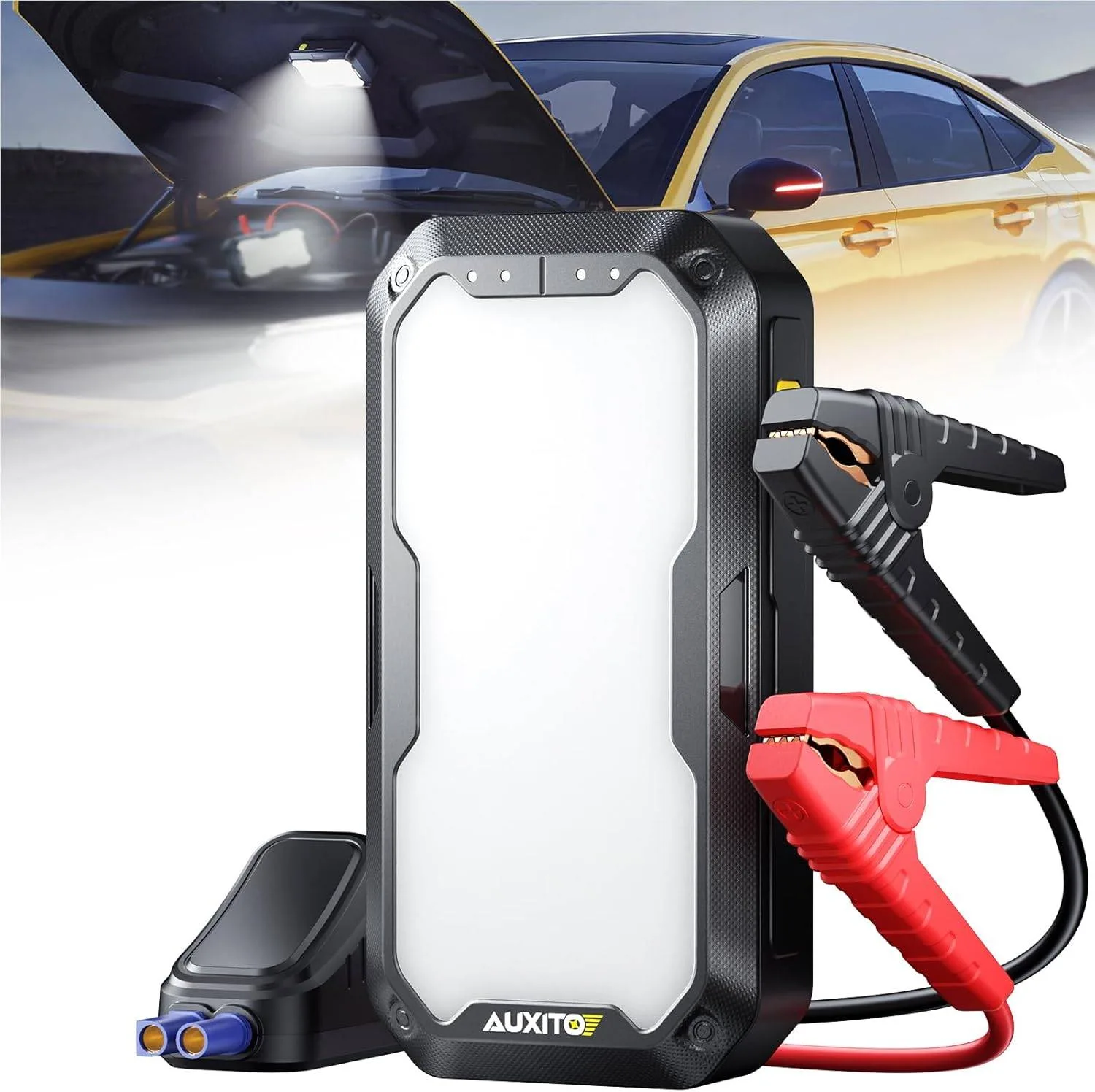 AUXITO Jump Starter 4000A Portable Car(8L Gas/7L Diesel)