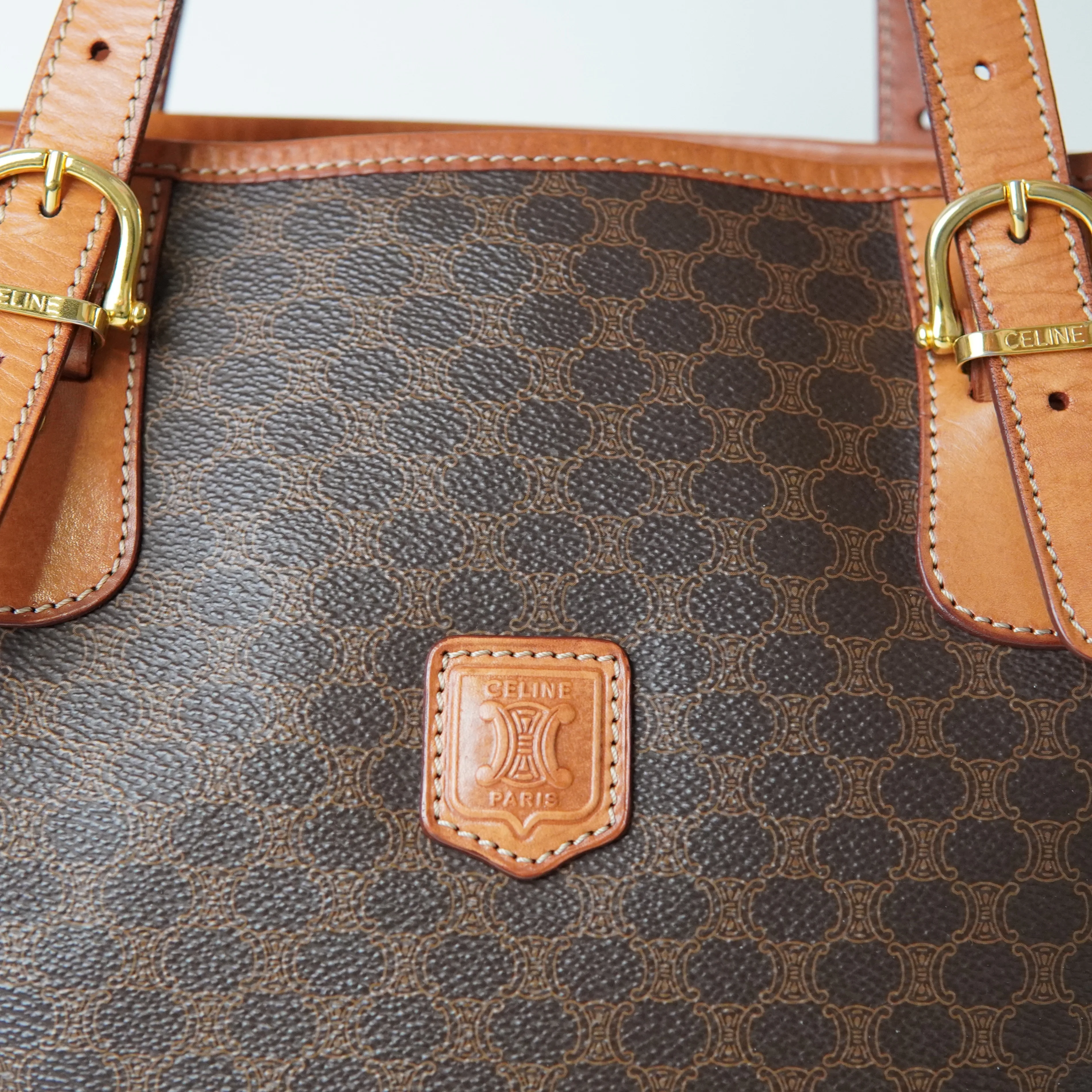 CELINE Macadam Tote Bag – Vintage Bucket Style image indicator(5)