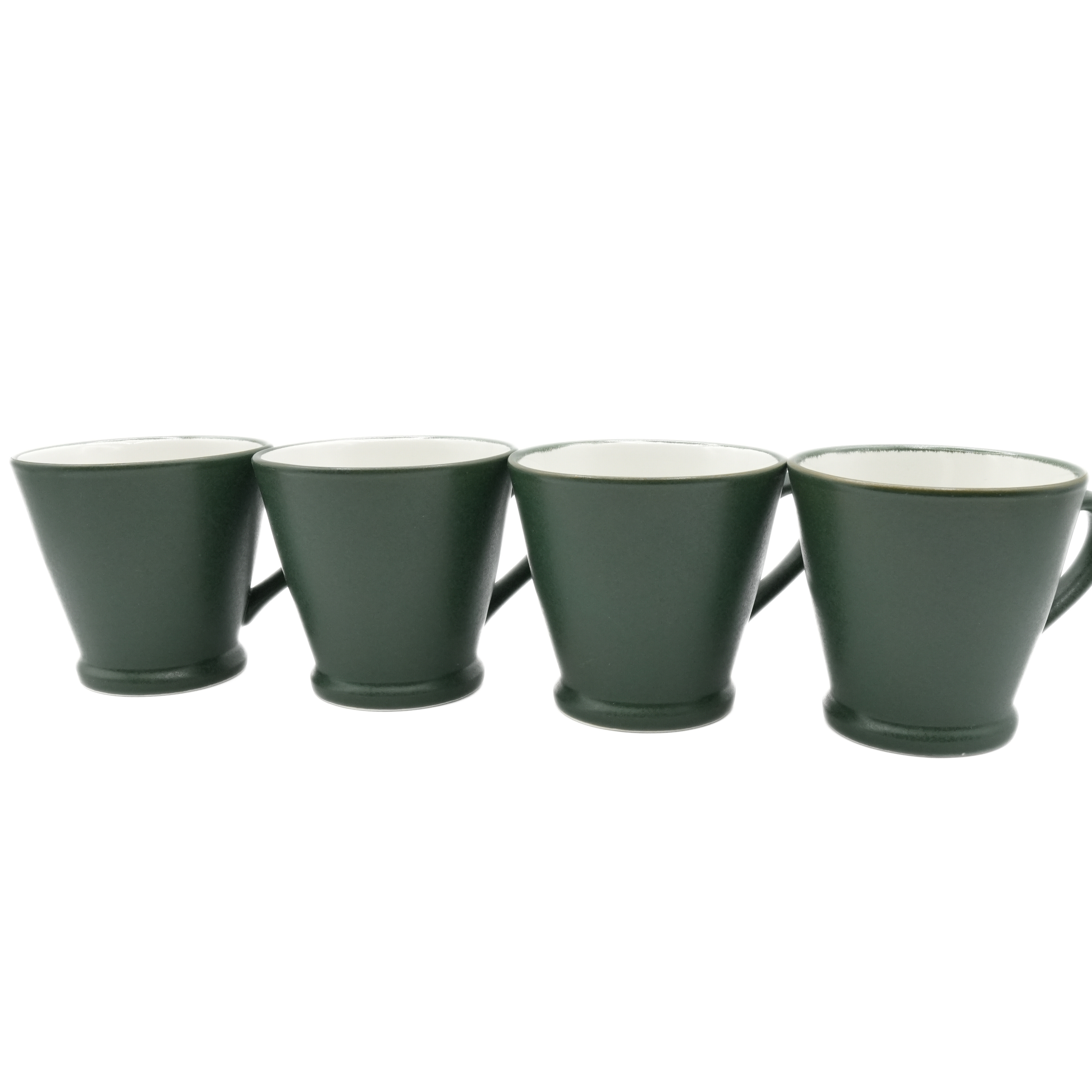 Set of 4 Green Mugs