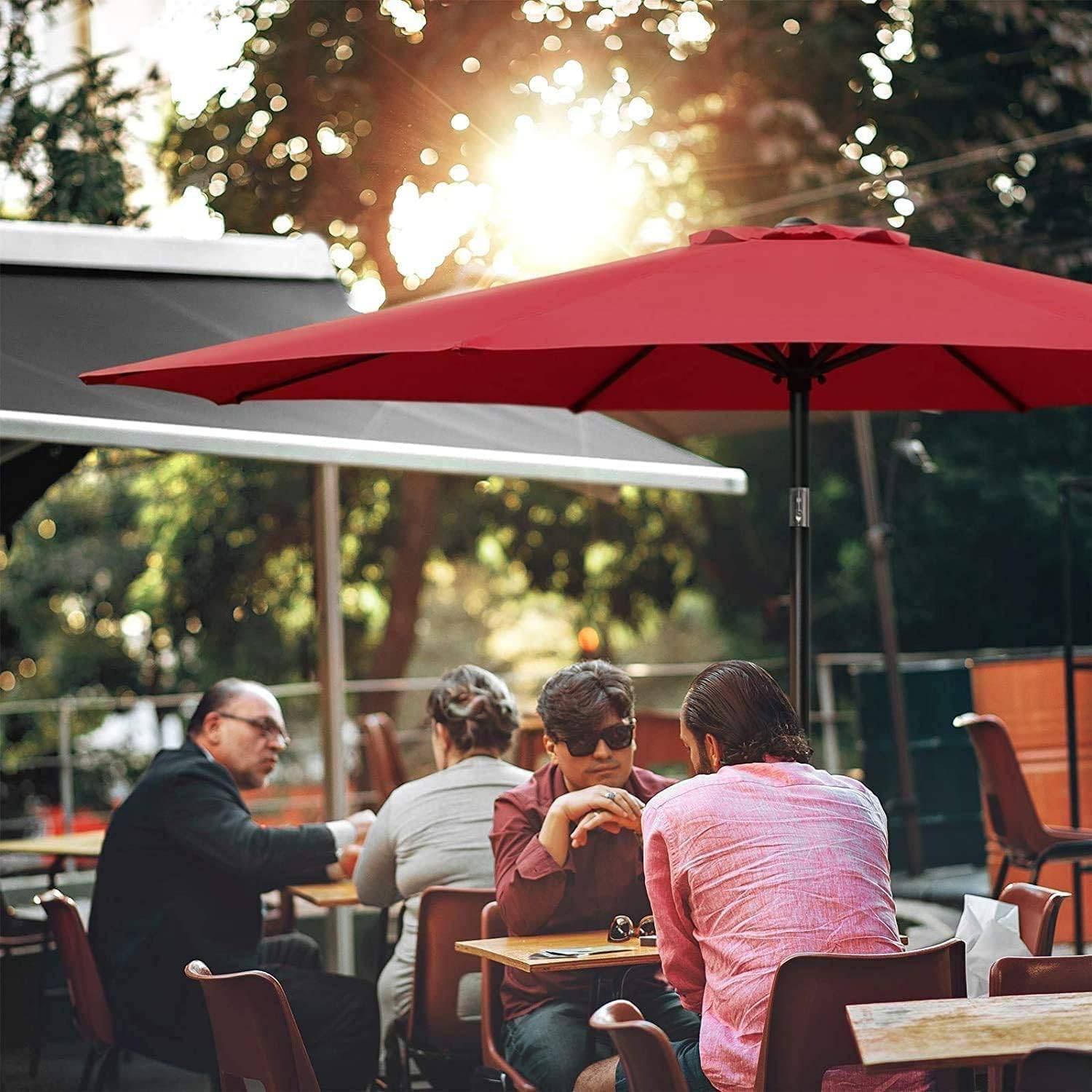 Simple Deluxe 9ft Outdoor Market Table Patio Umbrella - photo 2
