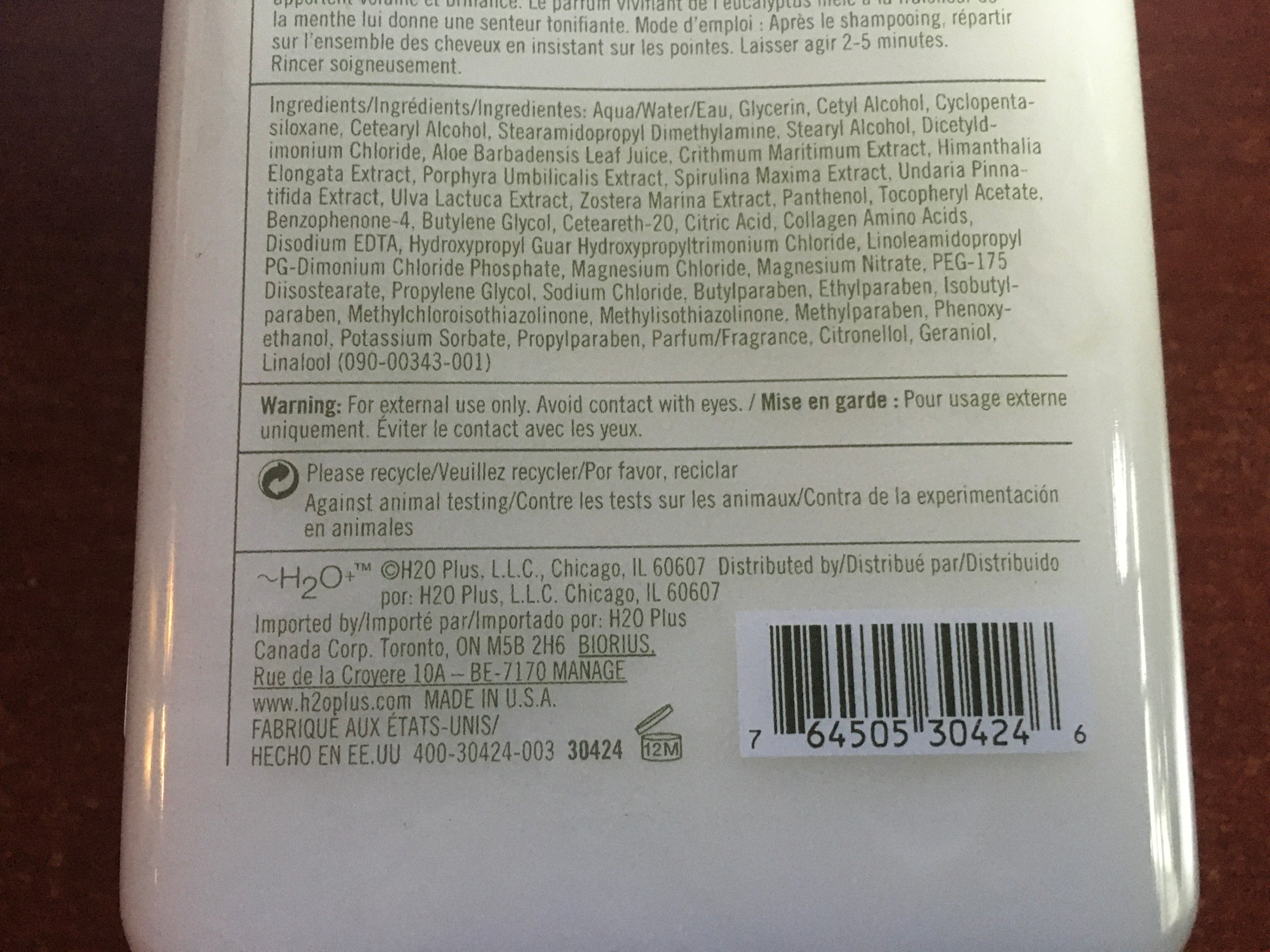 H2O+ Sea Marine Collagen Conditioner 12.2 fl oz - photo 5