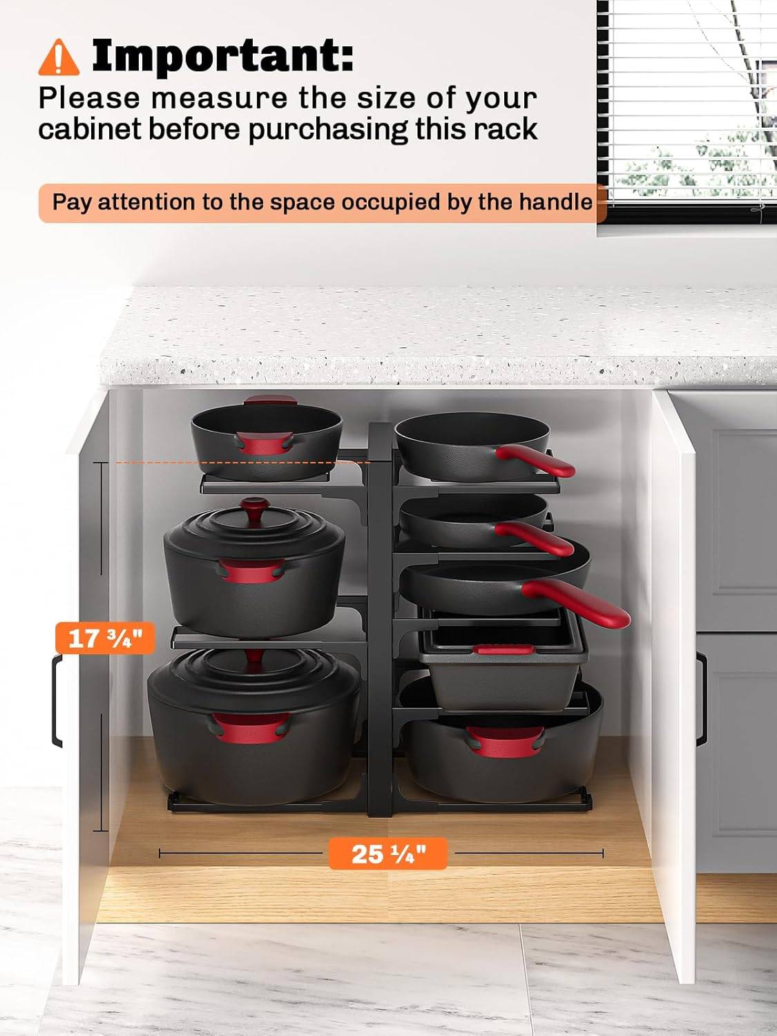 Brand New Pot and Pan Rack Organizer