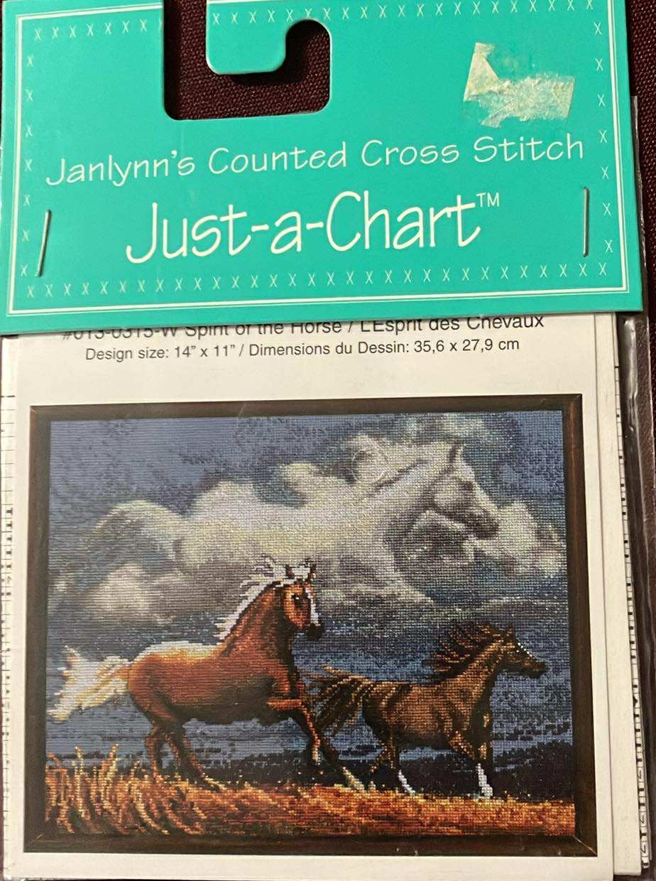 Janlynn Just a Chart Spirit Of The Horse Counted Cross Stitch