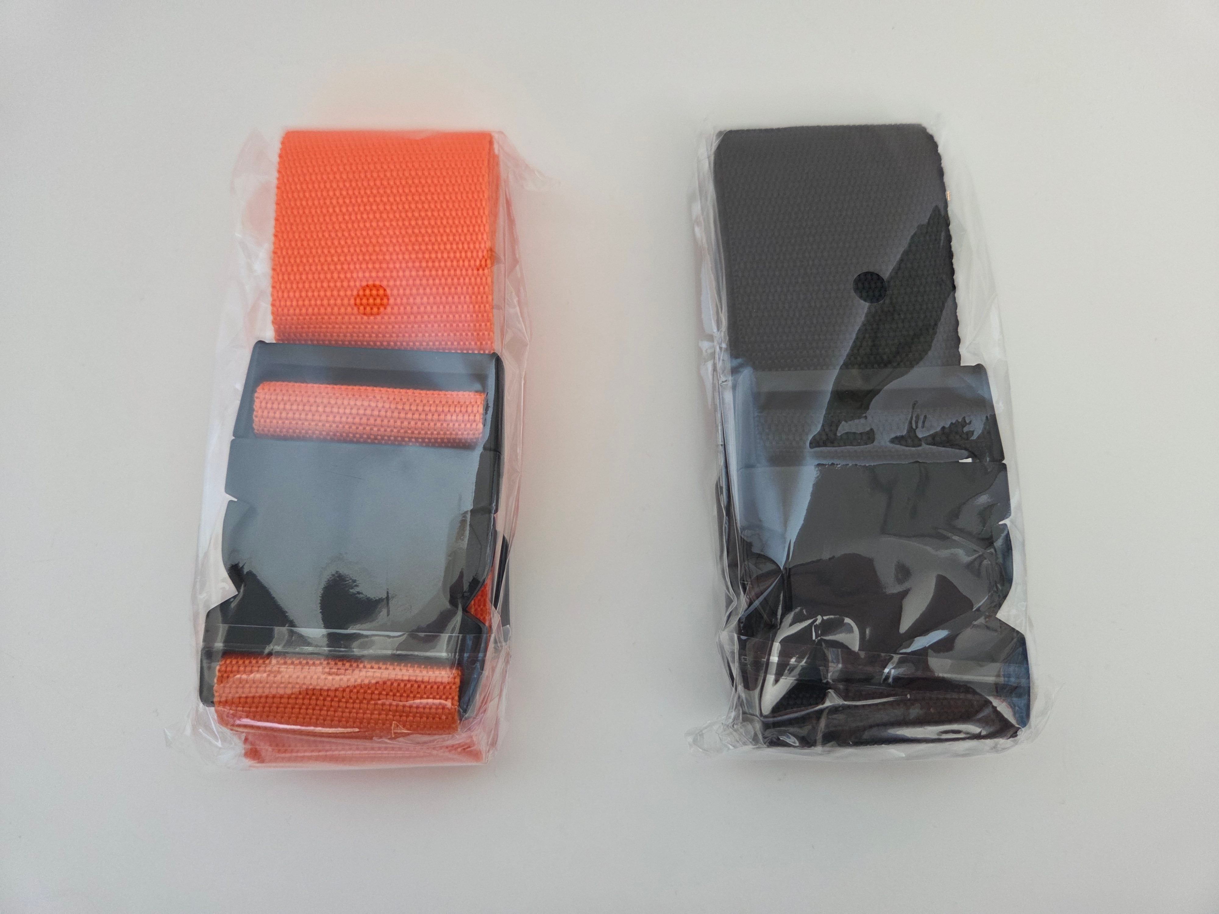 2 Adjustable Luggage Straps – Black & red– New - photo 5