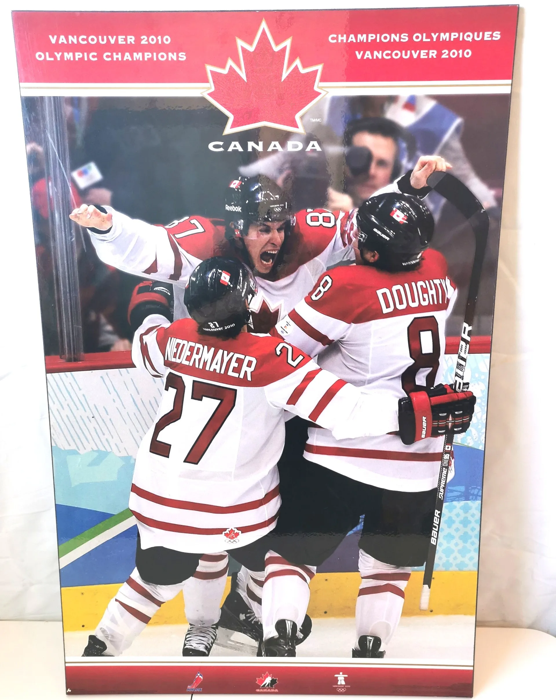 Golden Goal Team Canada 2010 Plaque Hardback .25 inch thick. image indicator(6)