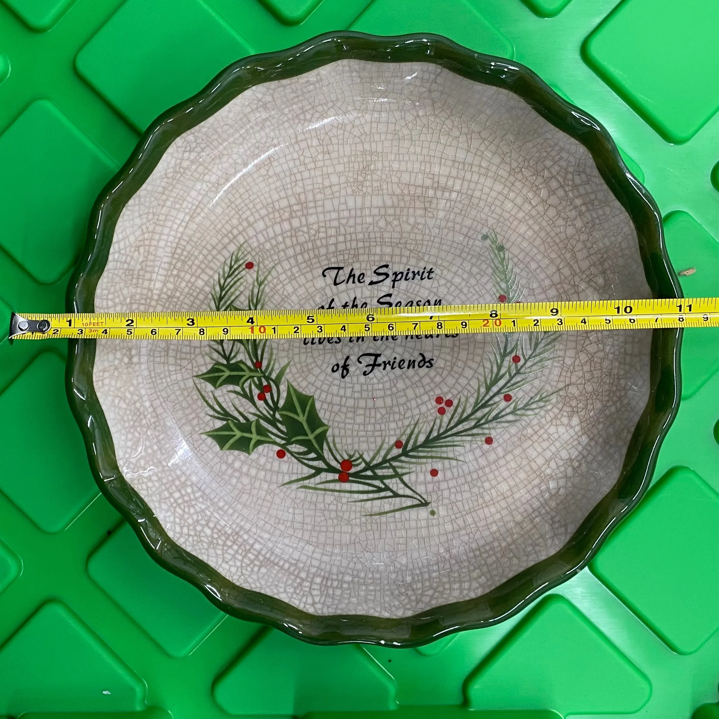 Decorative Holiday Serving Bowl - 10 inch image indicator(2)