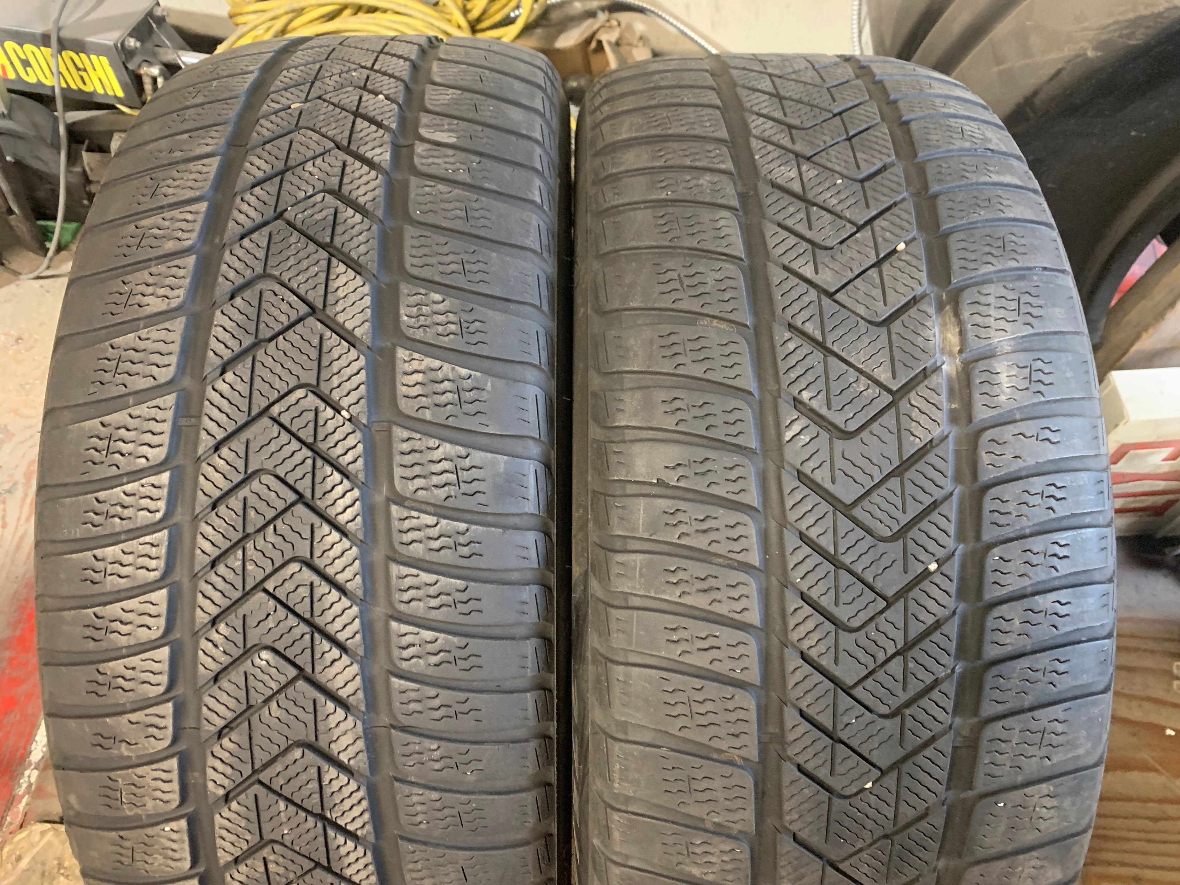 PAIR of 275/45/20 M+S 110V Pirelli Scorpion Winter RFT with 70%