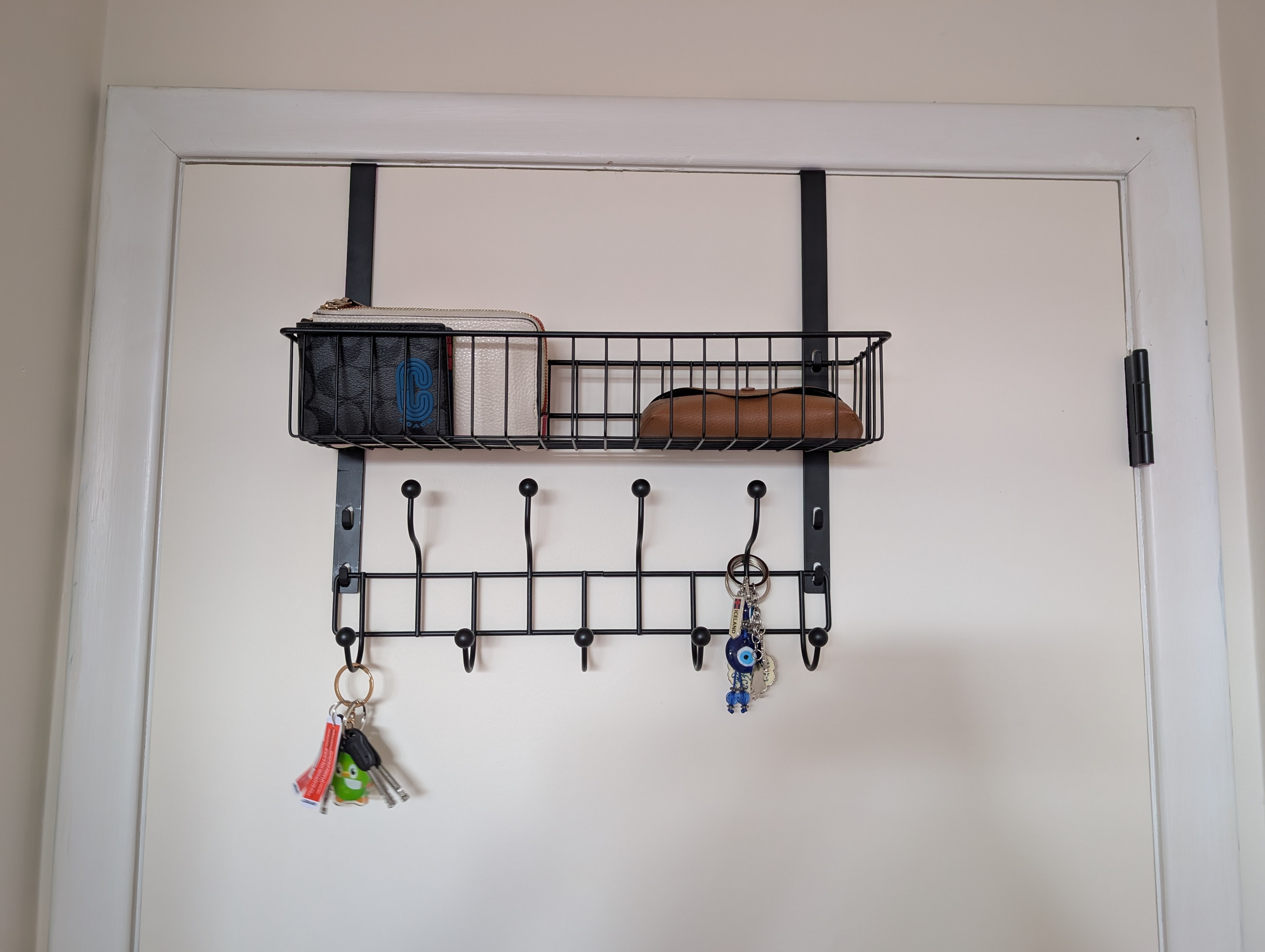 Over-the-Door Organizer Rack with Hooks