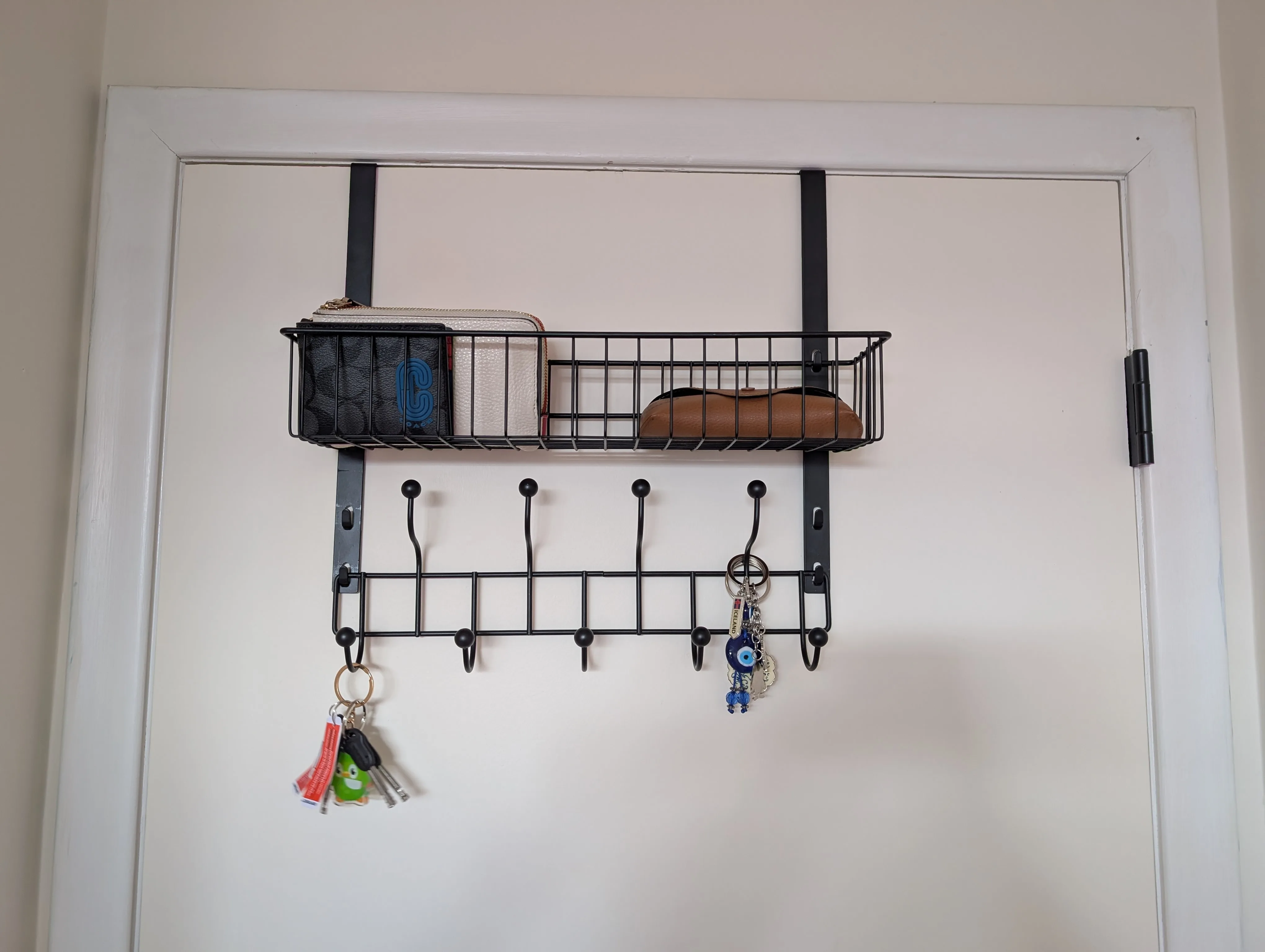 Over-the-Door Organizer Rack with Hooks