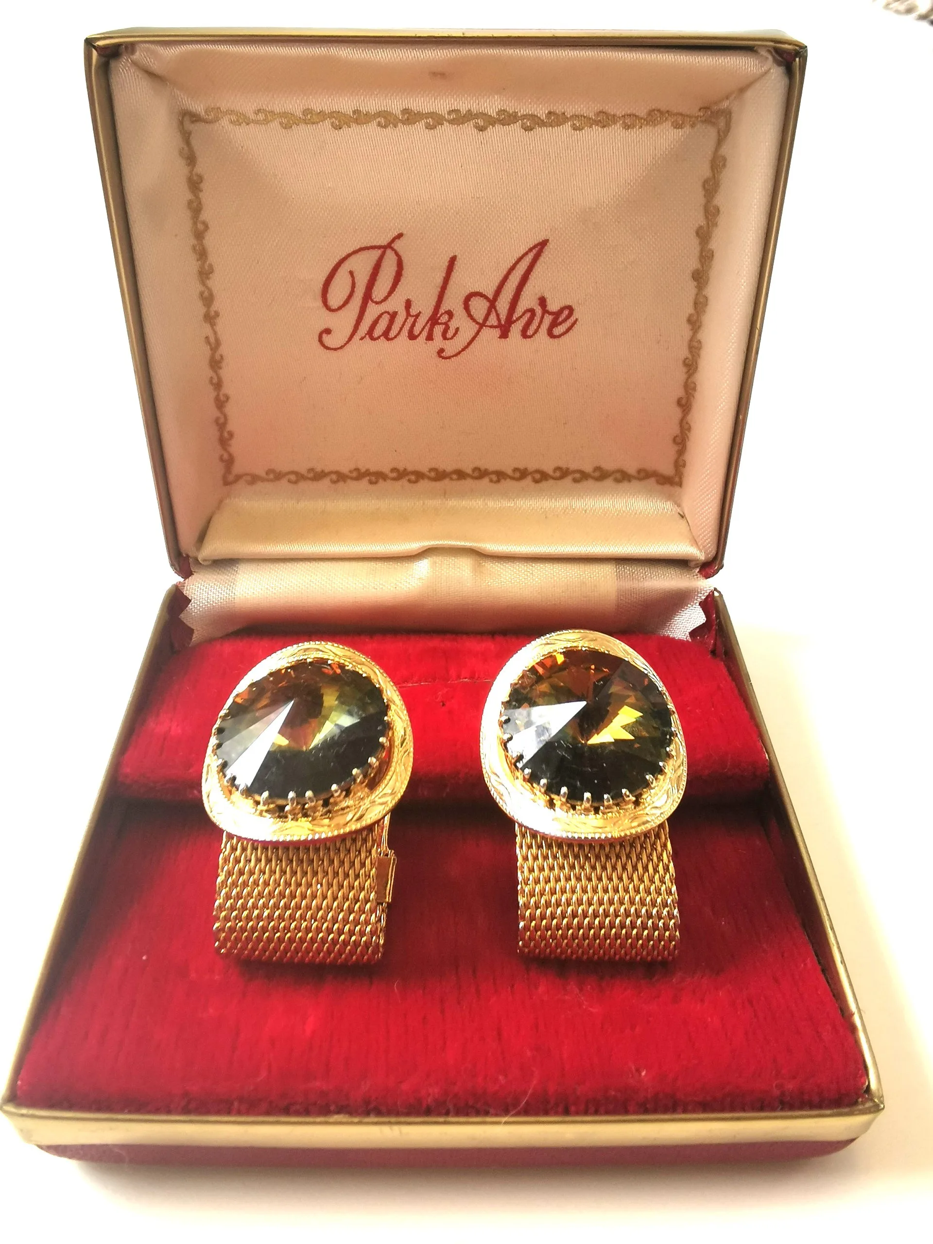 Cuff Links by Park Avenue in Original Box from the 1960s