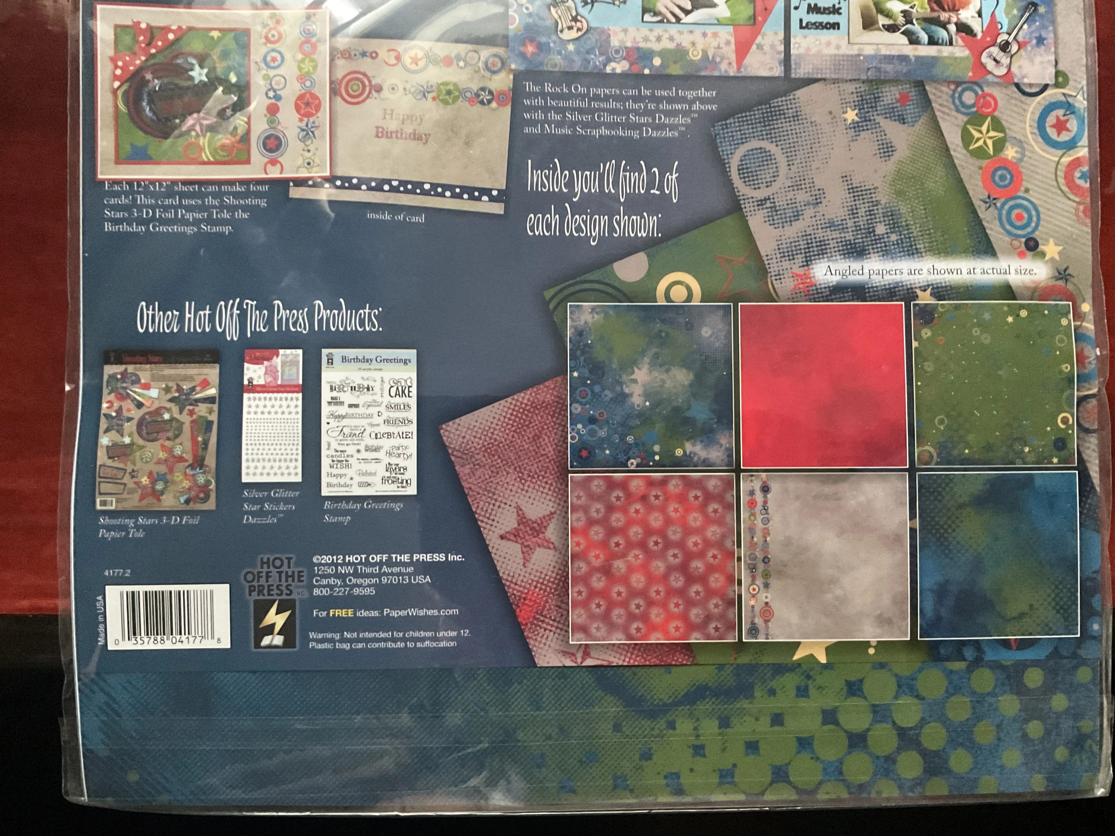 Hot Off The Press Rock On Paper Pack image indicator(5)