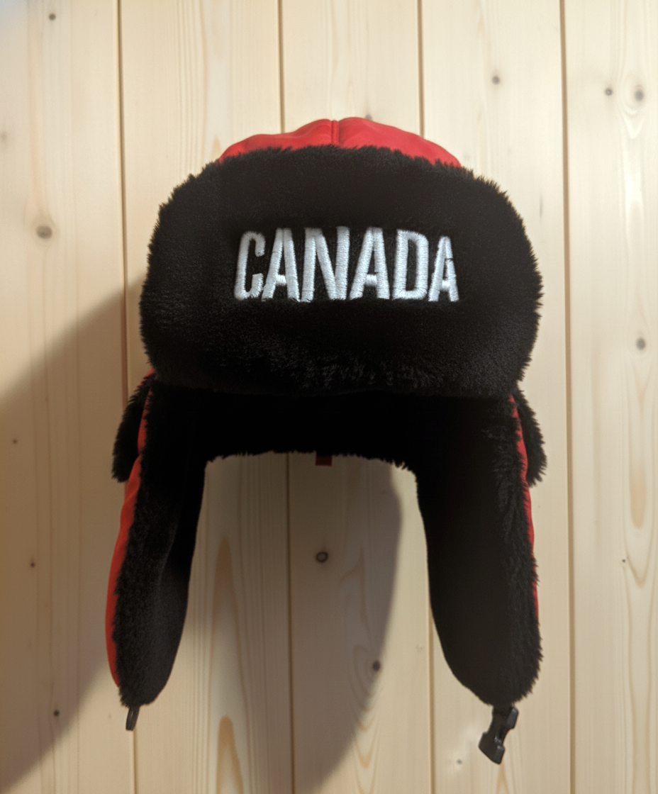 Canada Olympic Trapper Hat HUDSON BAY | Vancouver 2010 Red Black - photo 4