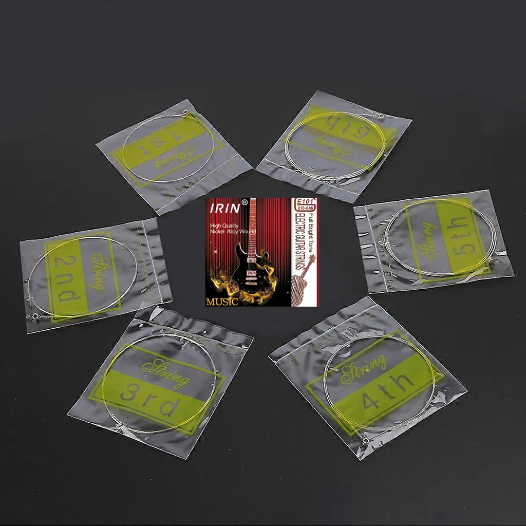 2 Sets-Electric Guitar Strings Nickel Alloy Wound, Bright Tone image indicator(2)