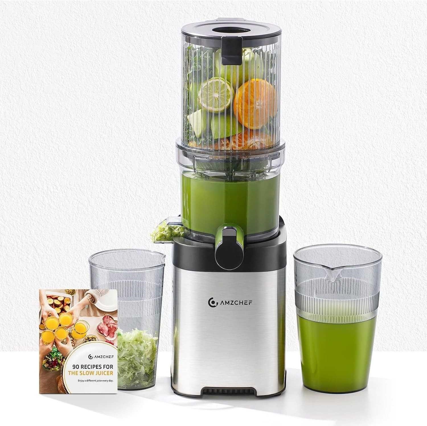 AMZCHEF Juicer Machine, Cold Press Juicer