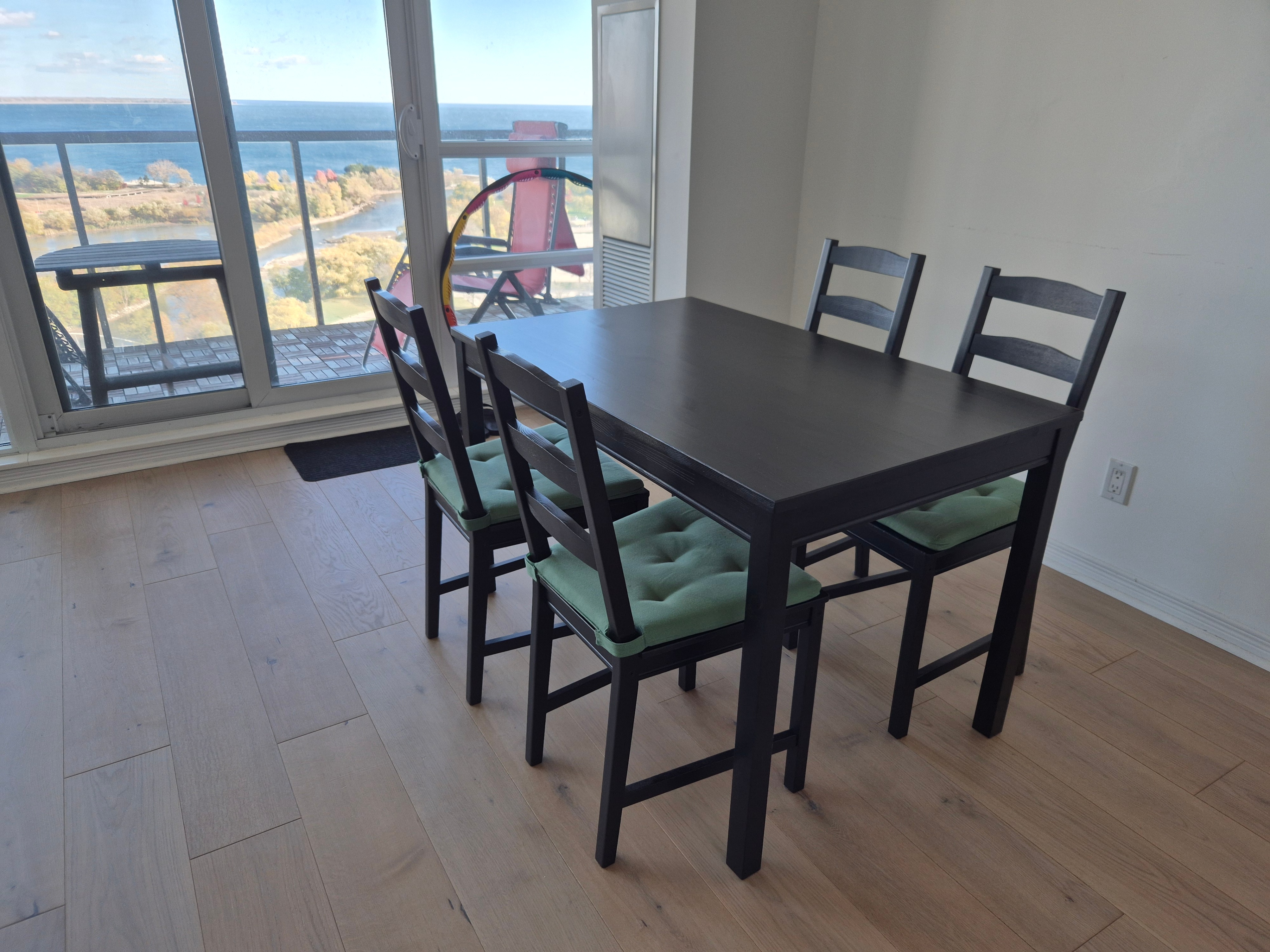 IKEA JOKKMOKK table + 4 chairs black-brown