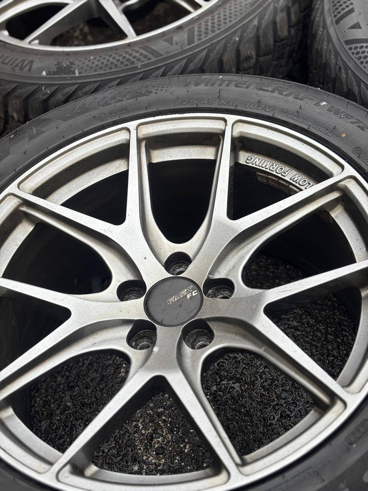 18”FC04 staggered(5x114)+Kumho snows-MUSTANG/Genisis/350Z/370Z/ - photo 2
