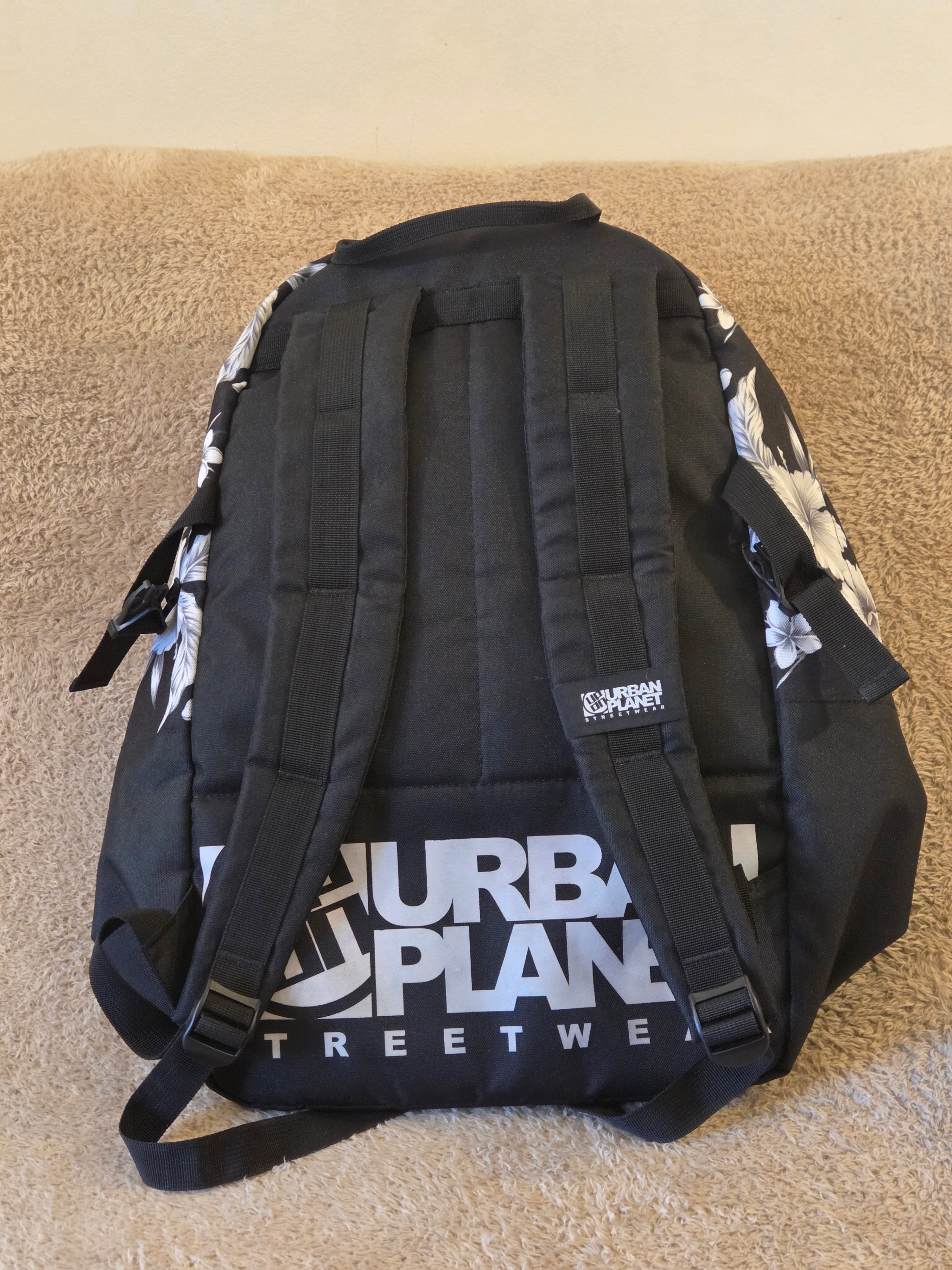 Urban Planet Canada Floral Backpack – Black/White - photo 2