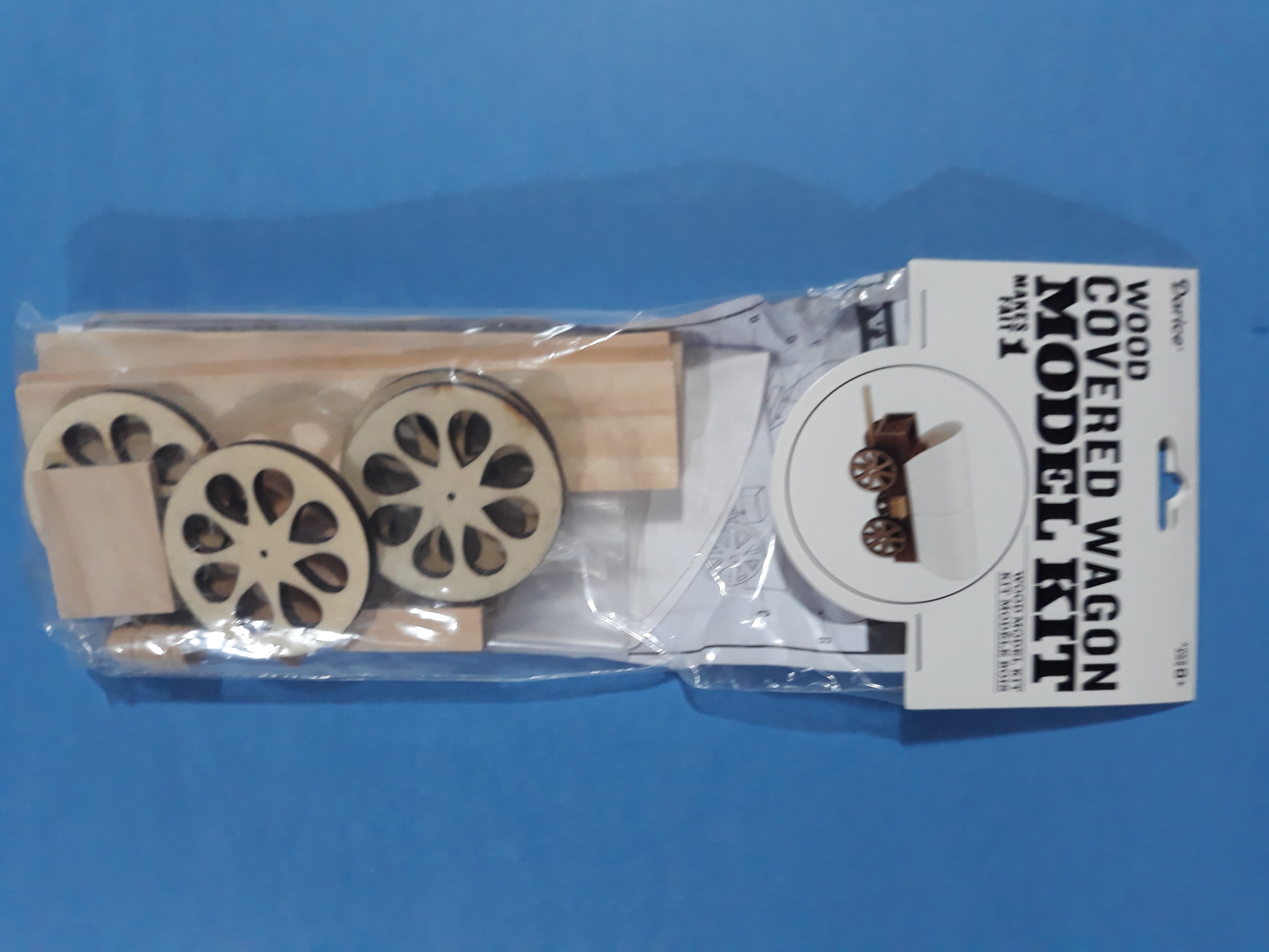 Darice Wood Covered Wagon Model Kit - New