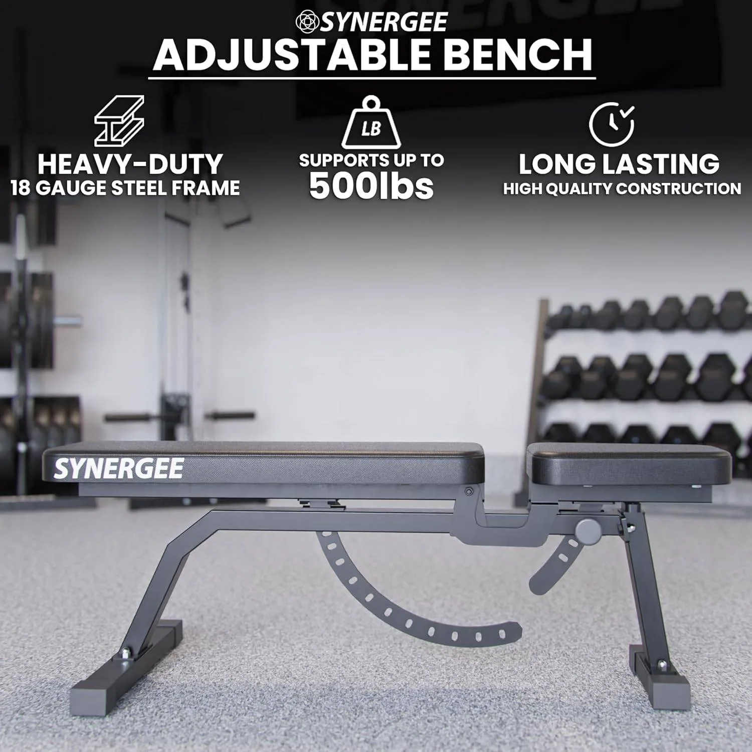 Synergee Adjustable Incline Workout Bench image indicator(3)
