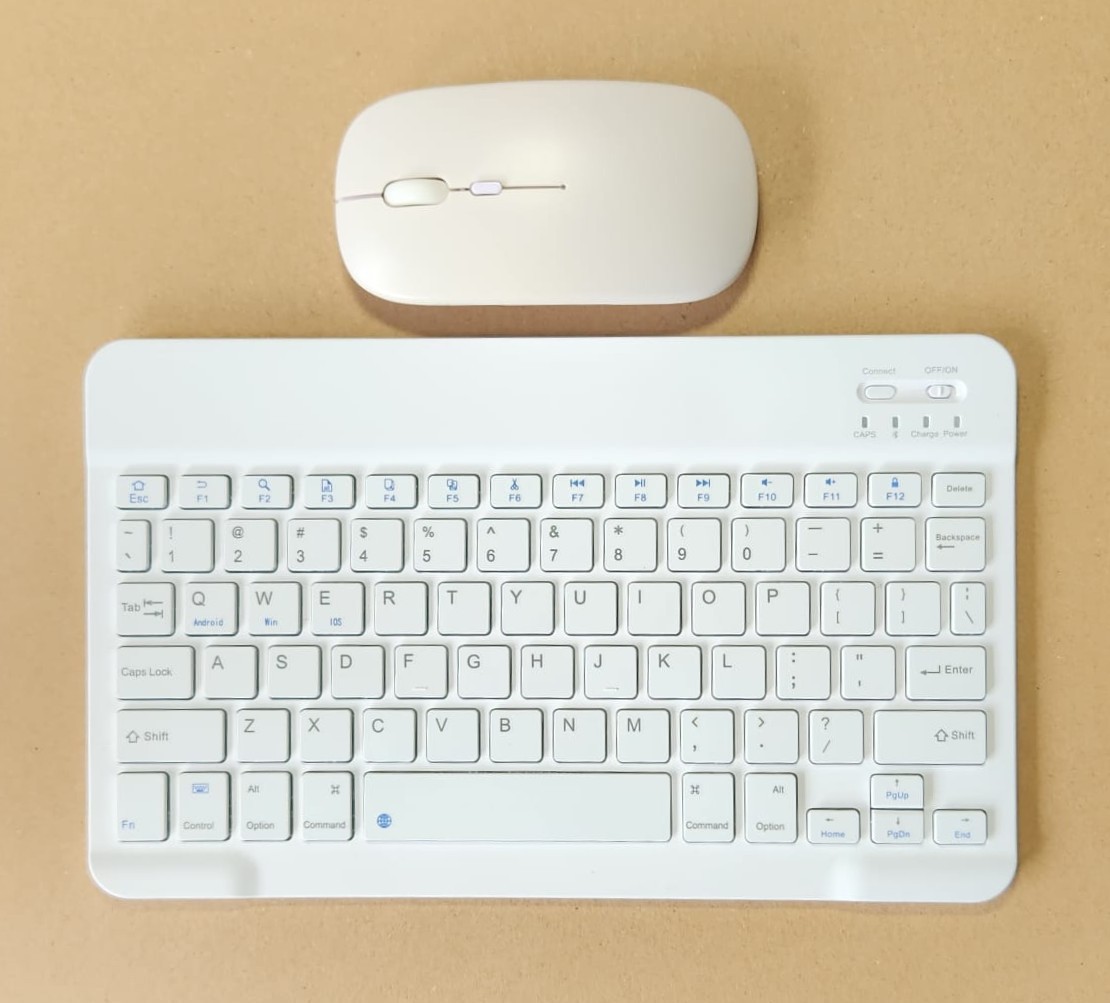 Mini USB keyboard and mouse combo - white - photo 3