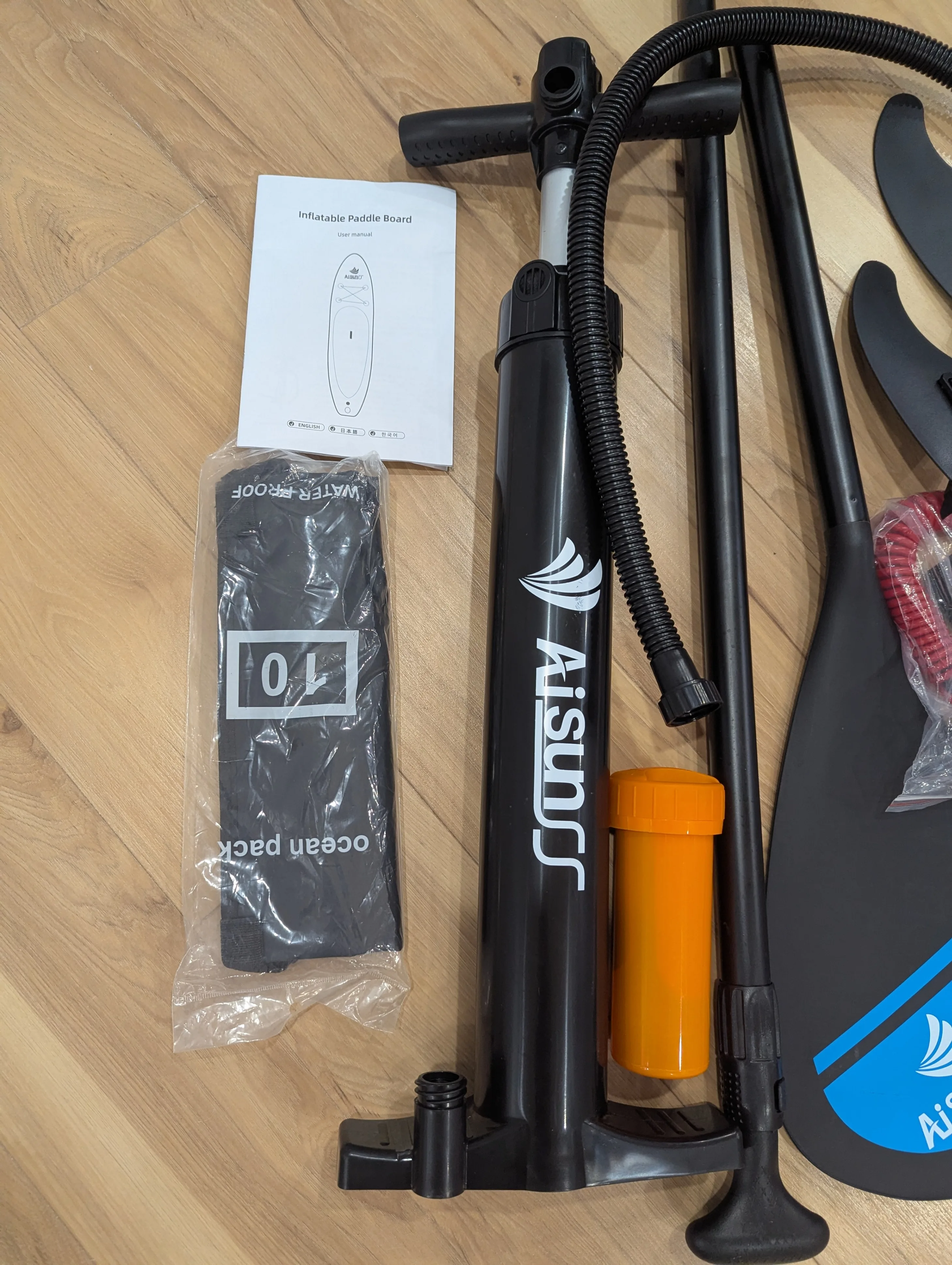 AISUNSS Inflatable Stand Up Paddle Board - 10.6' image indicator(6)