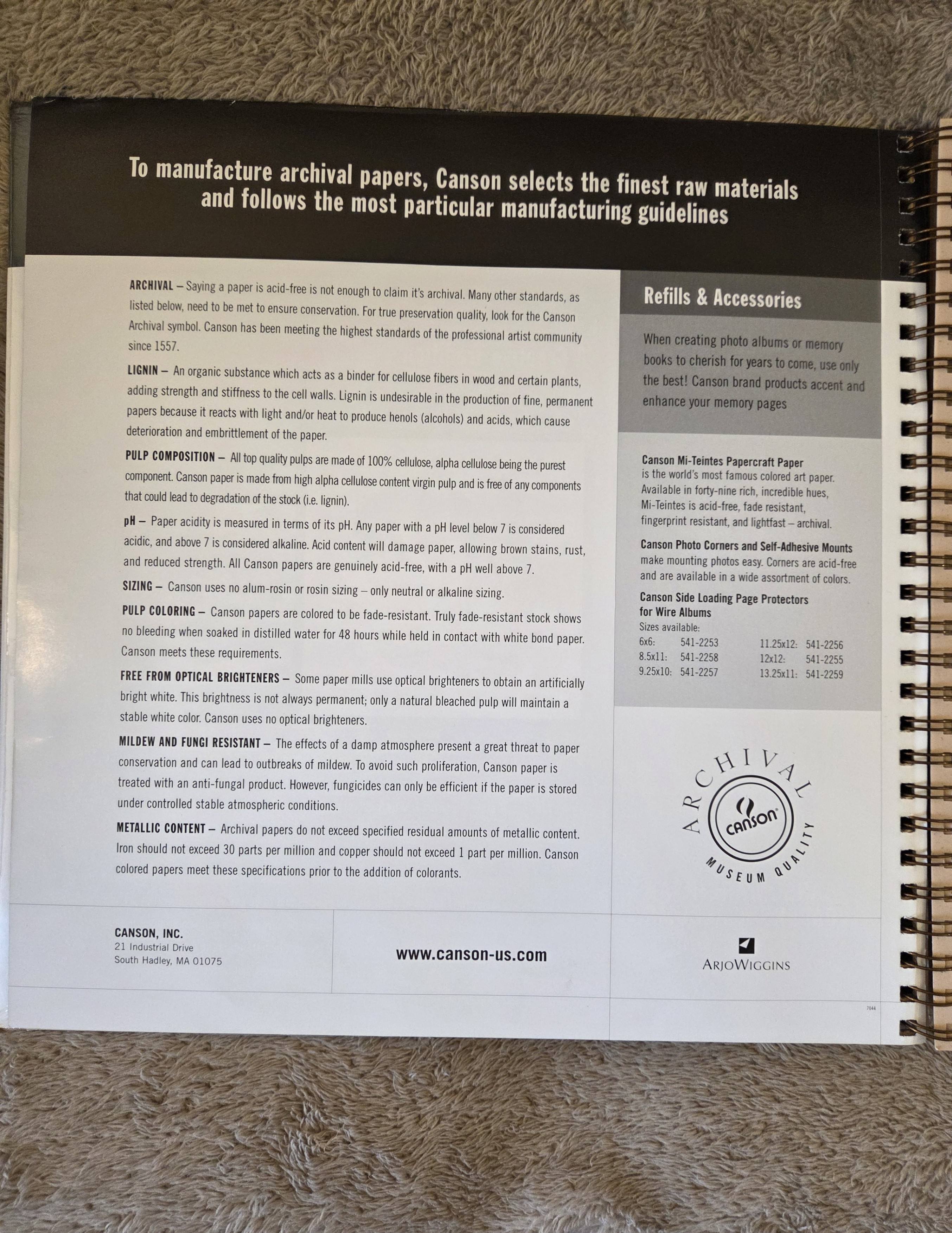 Canson Scrapbook 13.25x14 – Archival, 40 pages - photo 5