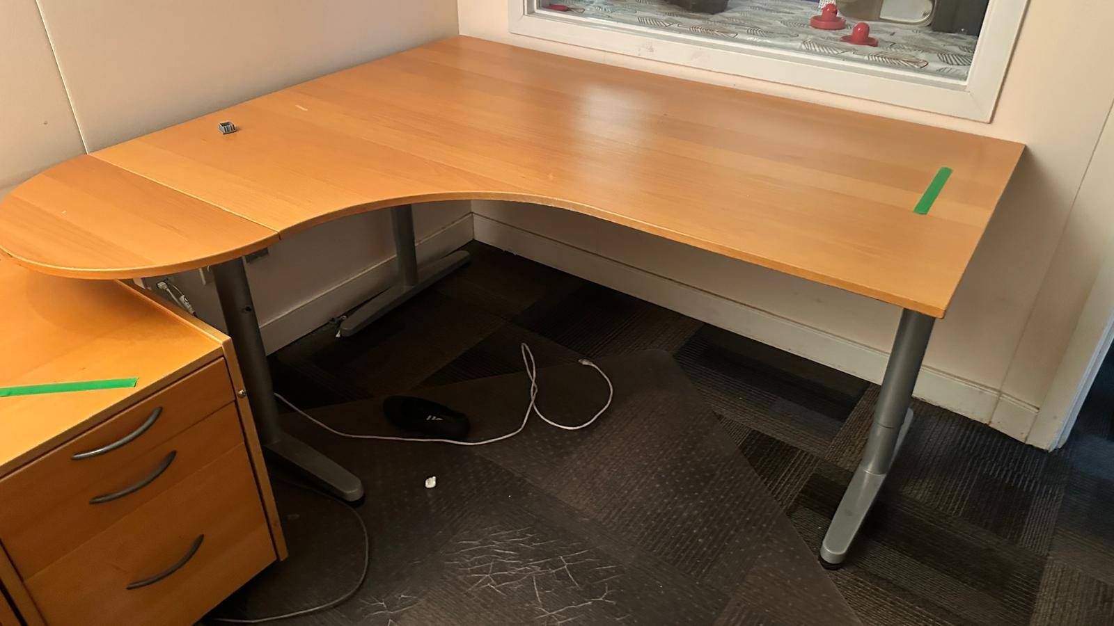 MOVING!!! L-Shaped Desk IKEA