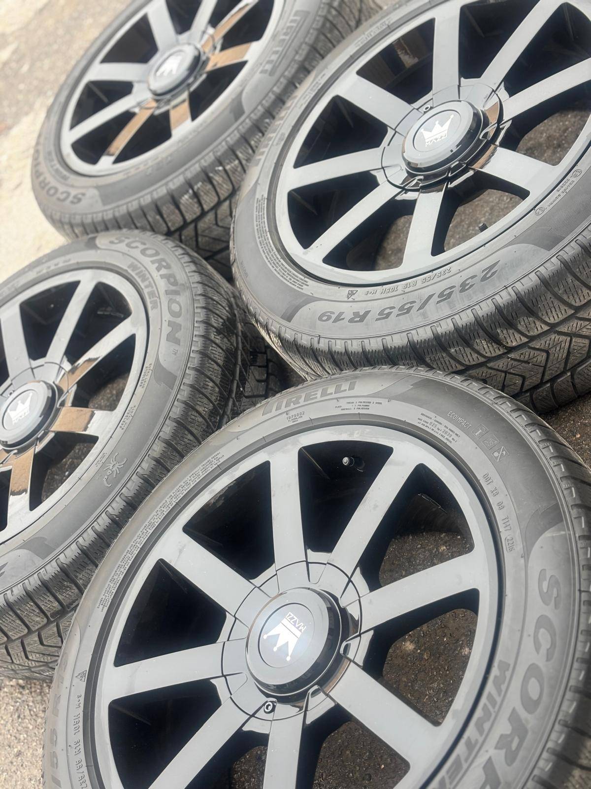 NEW 19"Mazzi(5x108/5x114)+used Pirelli snow-GV70/SantaFe/Telluri