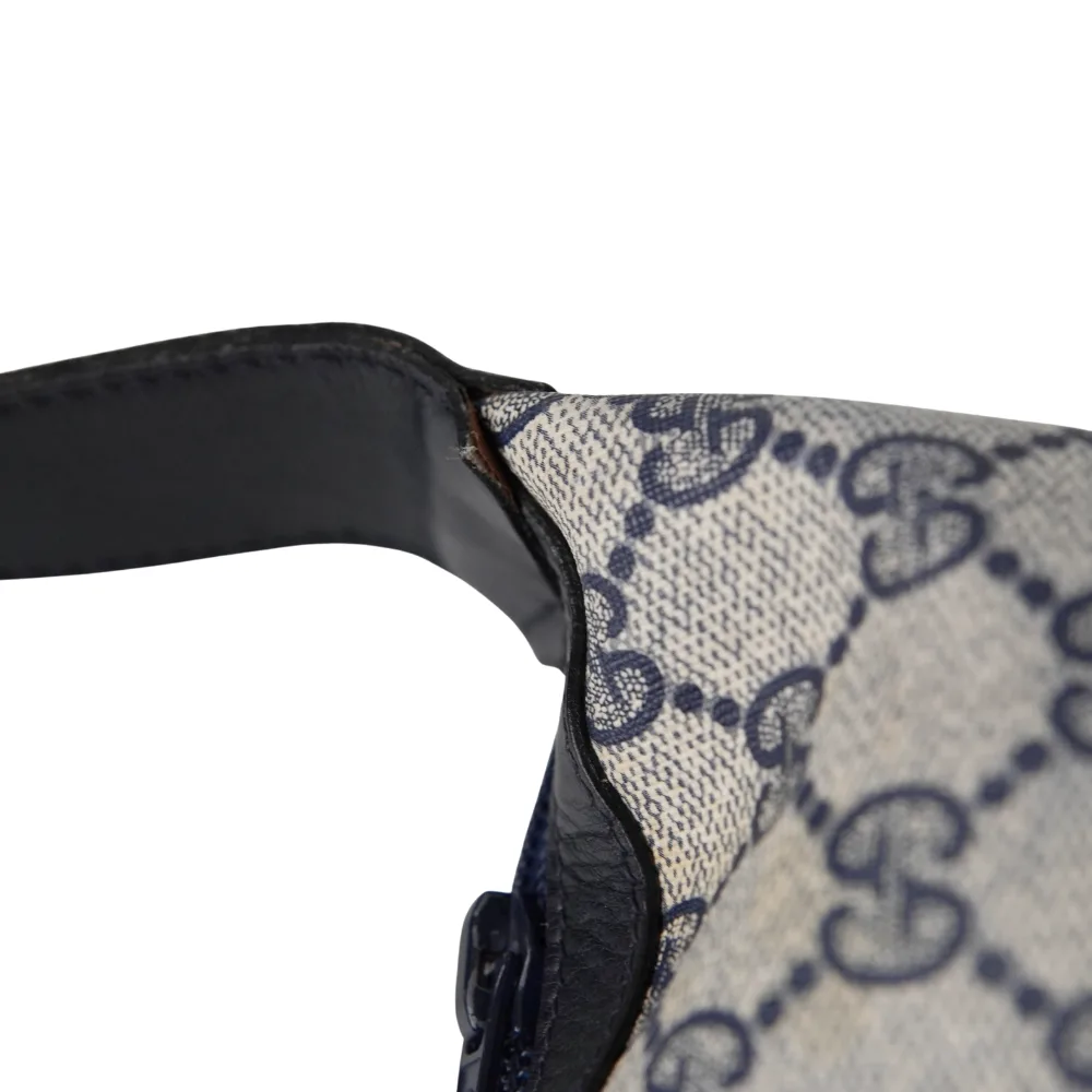 GUCCI Vintage Sherry Line Shoulder Bag - Navy image indicator(7)