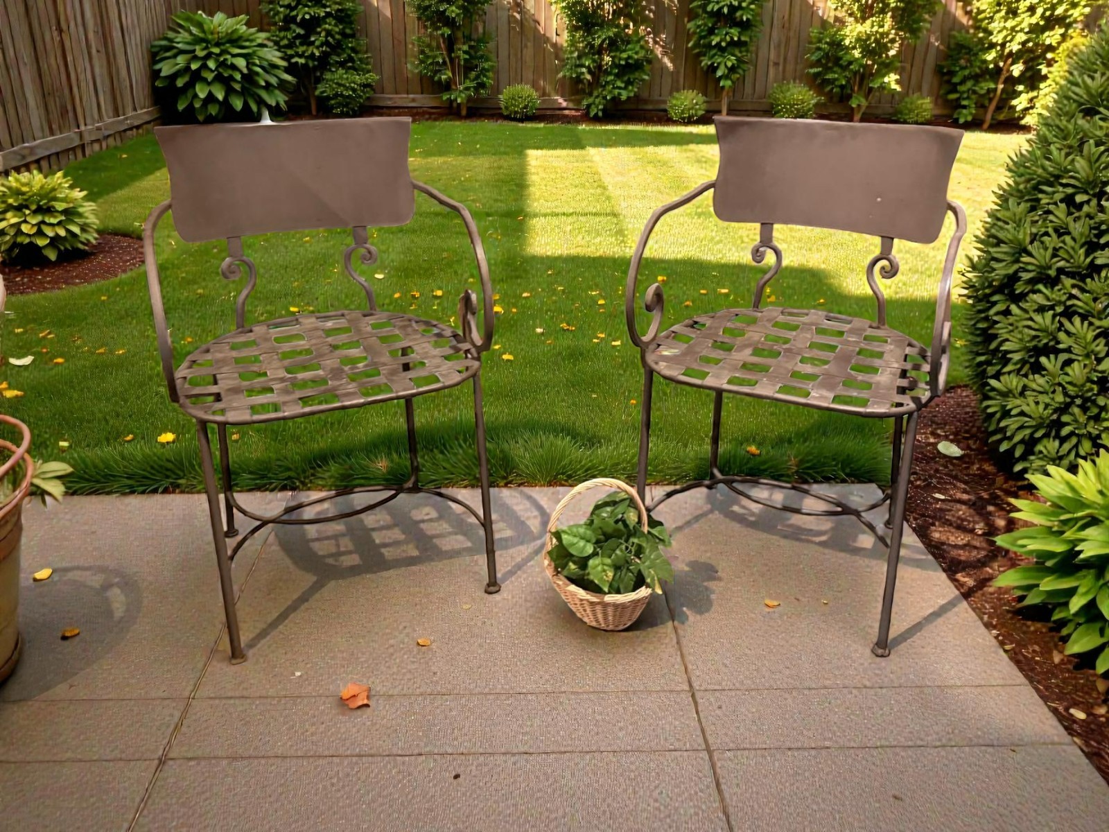 Metal Accent Chairs – Set of 2 VERY HEAVY