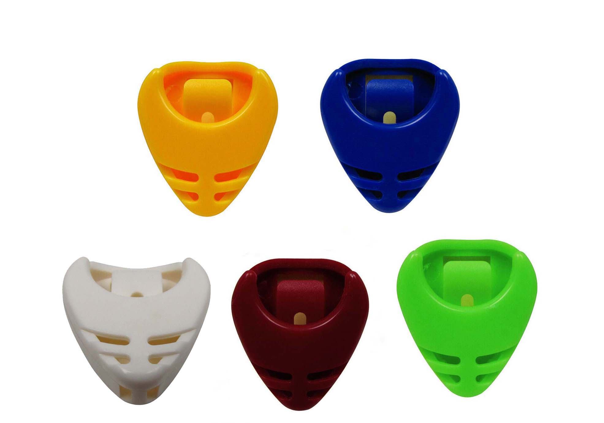 5 pcs Self-Adhesive Guitar Pick Holder with Picks Storage Case