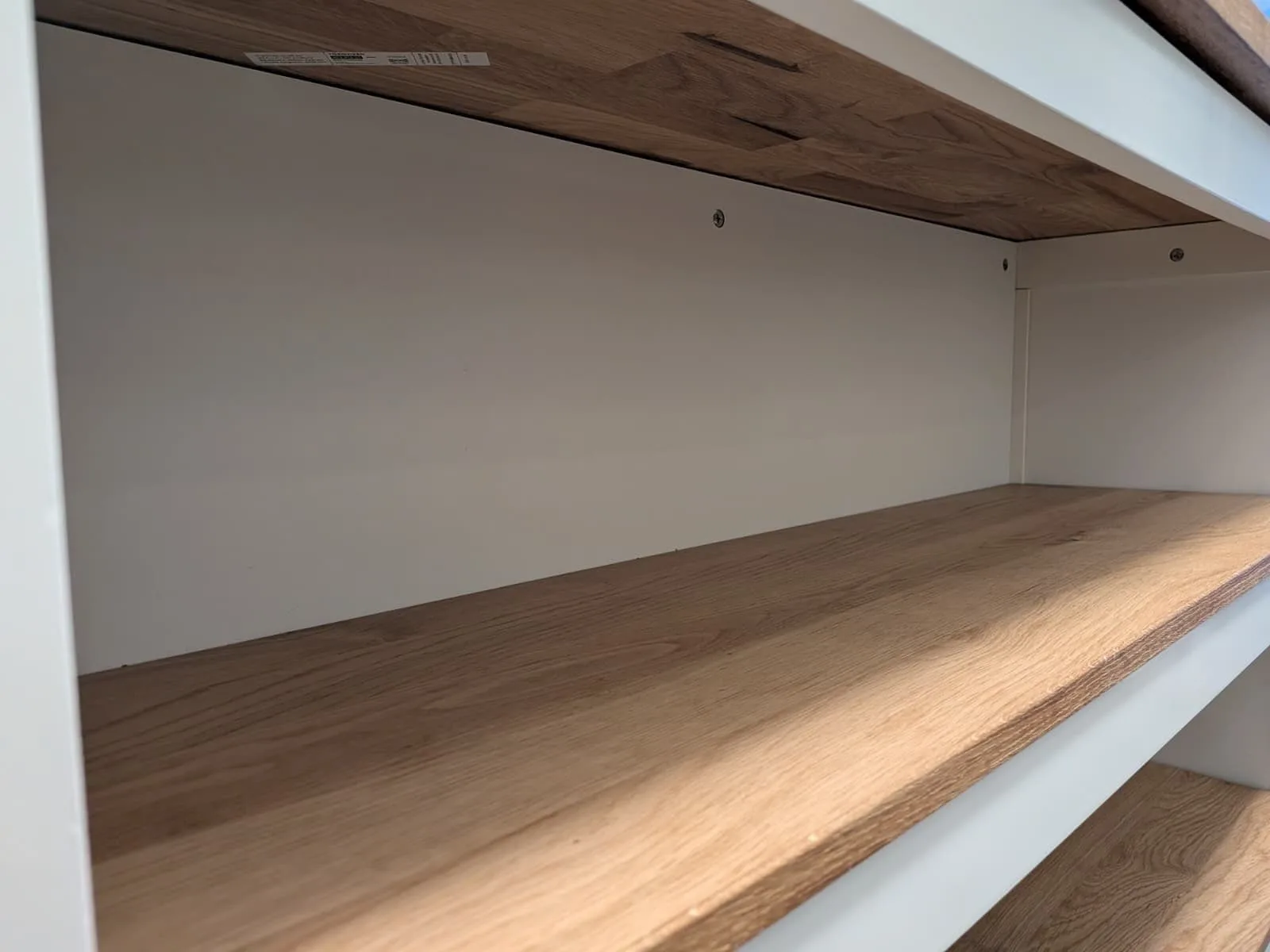 Kitchen island, off-white/oak