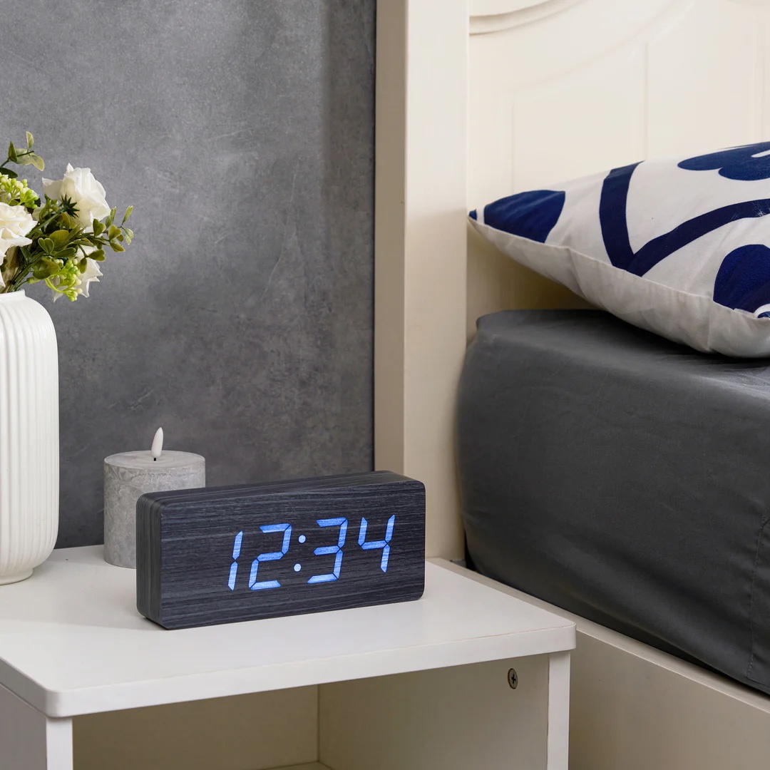 Gingko Slab Black Click Clock LED - New! - photo 2