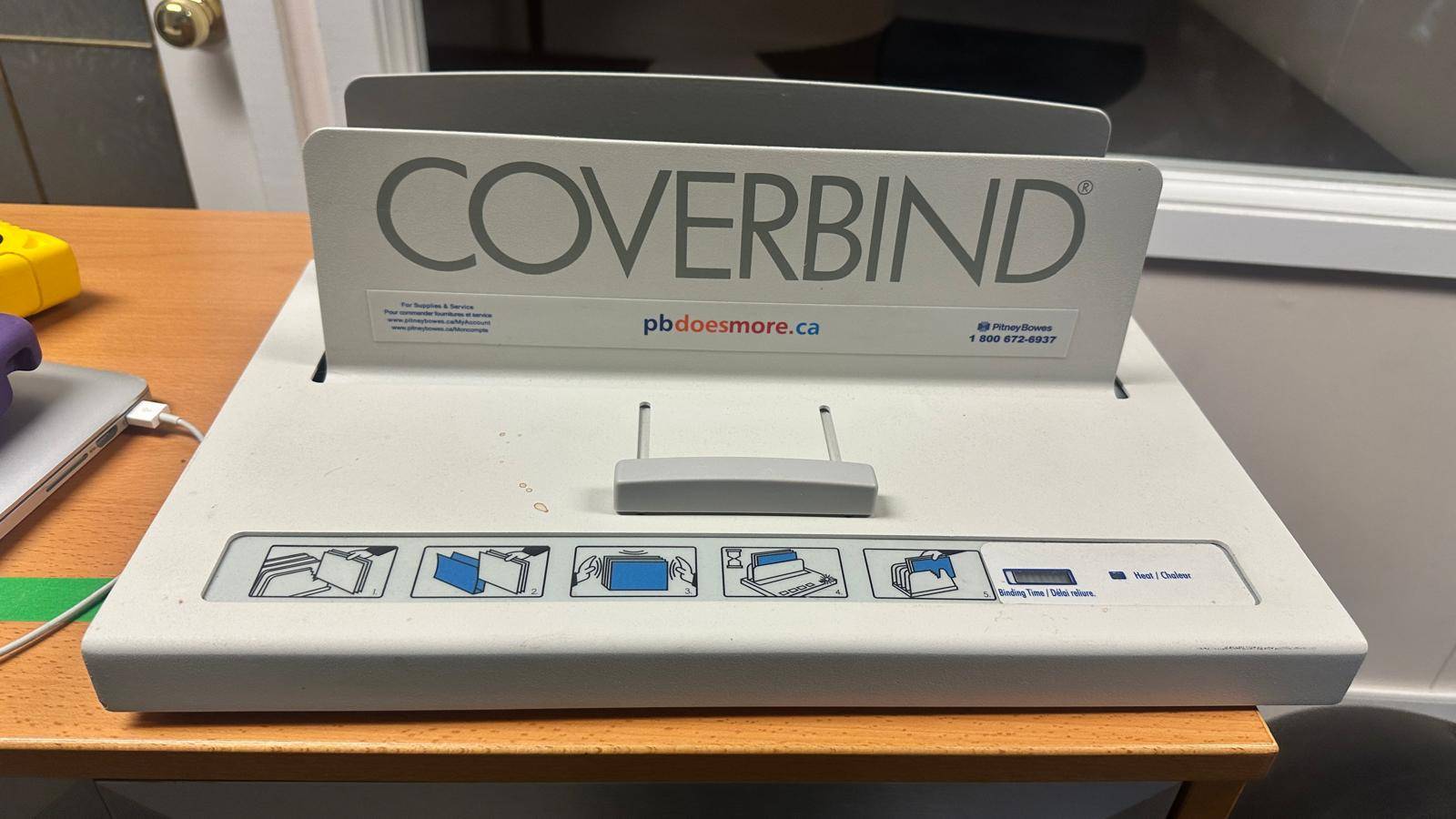MOVING!!! Coverbind Desktop Binding Machine
