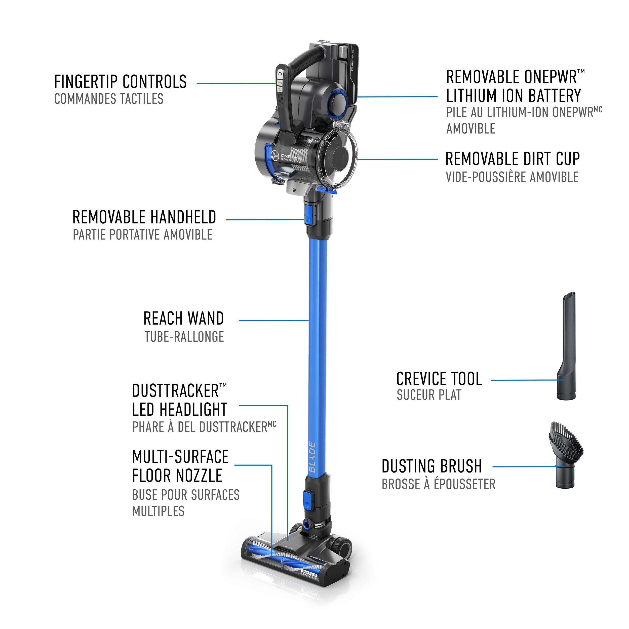 Hoover® ONEPWR™ Blade Lightweight Cordless Stick Vacuum Cleaner - photo 2