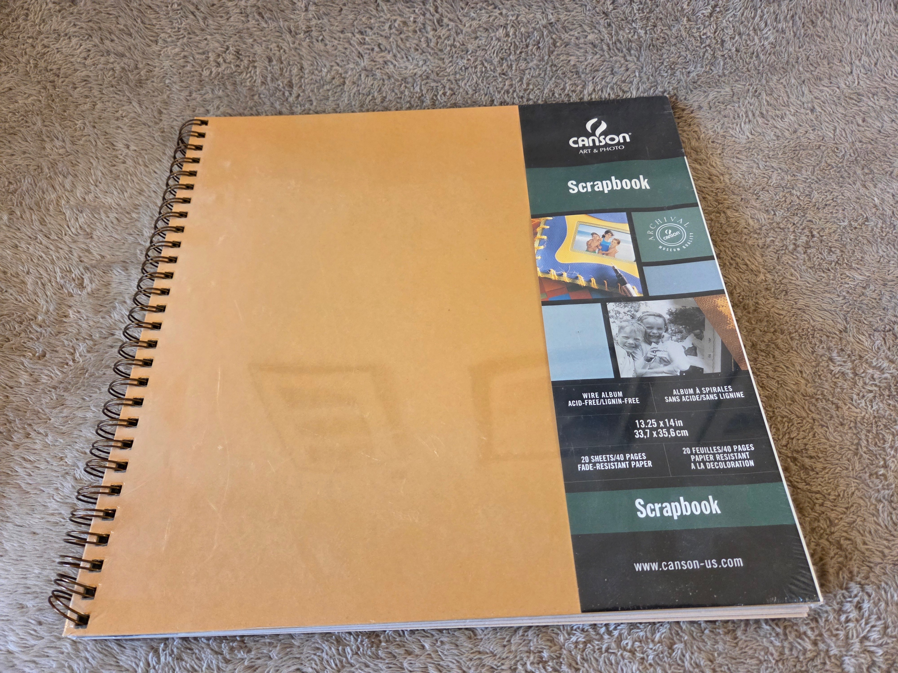 Canson Scrapbook 13.25x14 – Archival, 40 pages