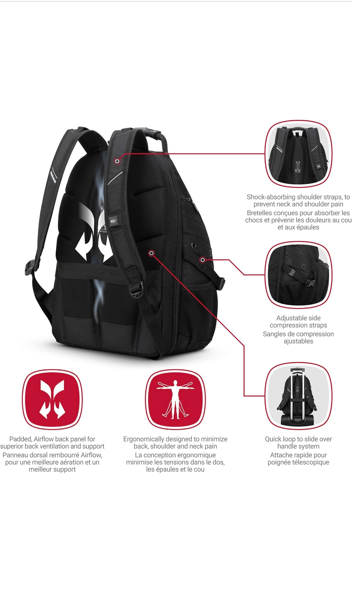 SwissGear ScanSmart TSA 17" inch Black Laptop Backpack - photo 2