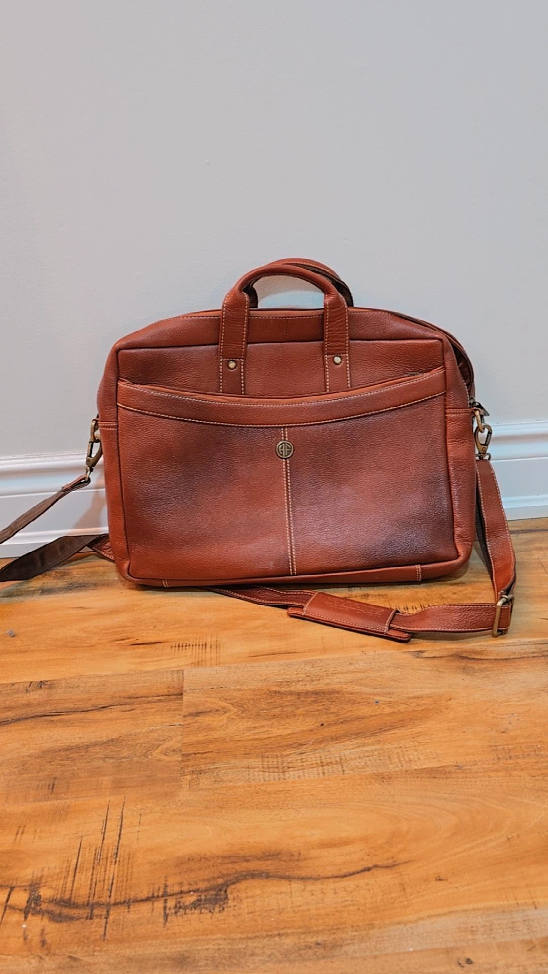 Leather Briefcase - Brown