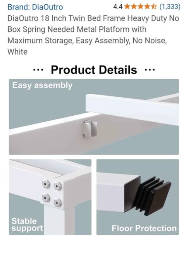 Twin bed frame - photo 3